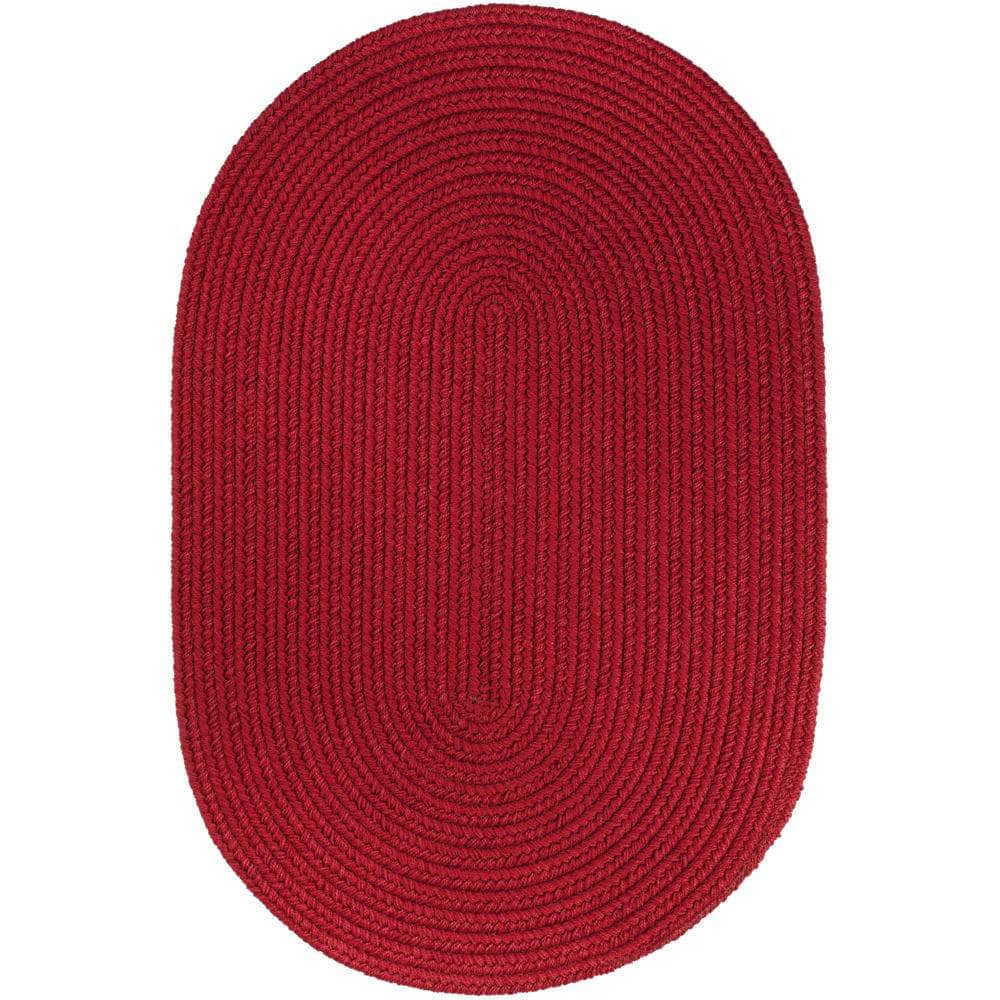 Braided S045 Brilliant Red Maui Braided Rug