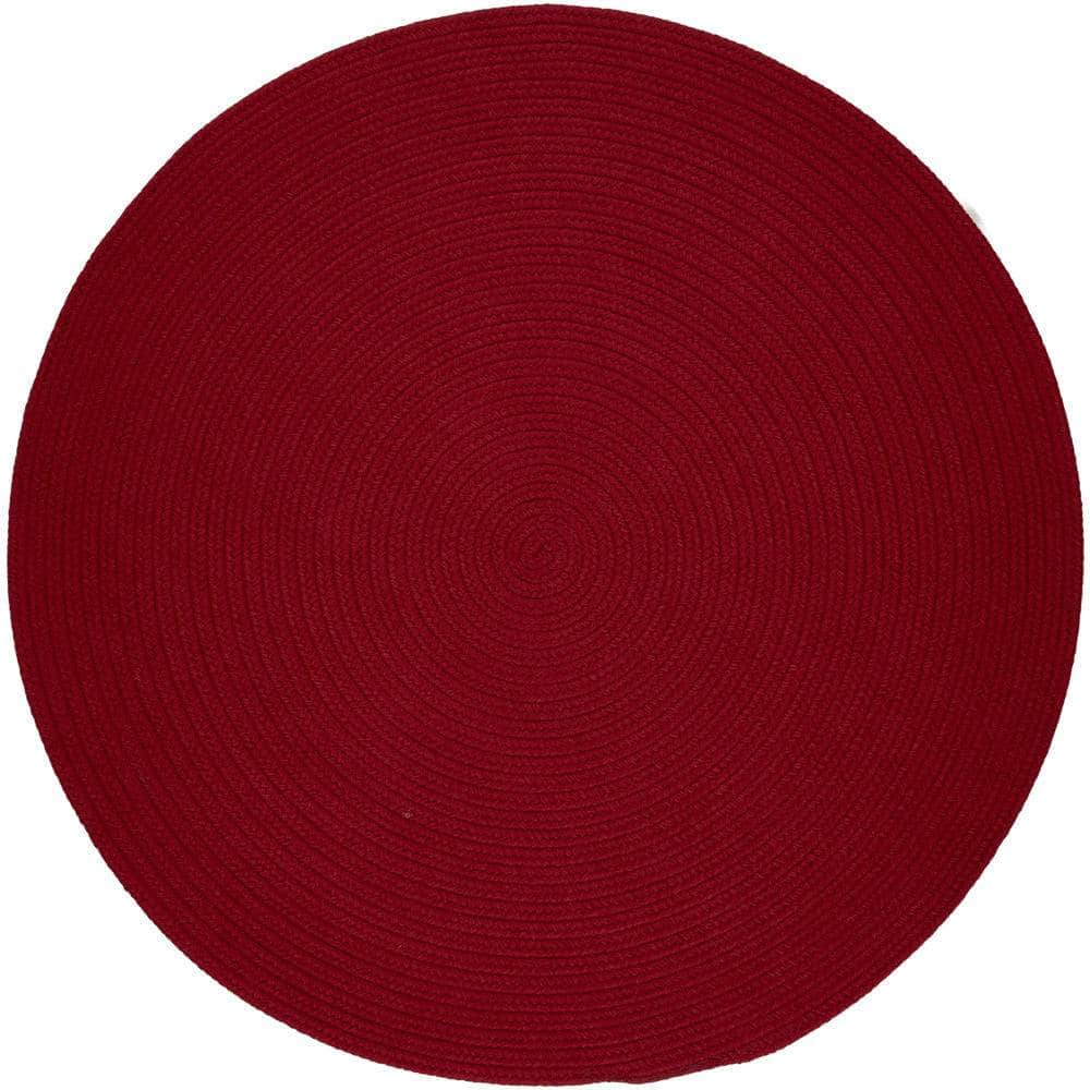 Braided S045 Brilliant Red Maui Braided Rug