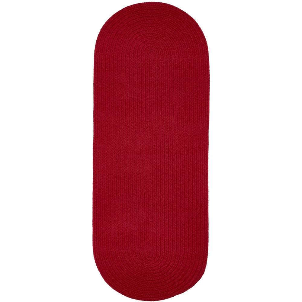 Braided S045 Brilliant Red Maui Braided Rug