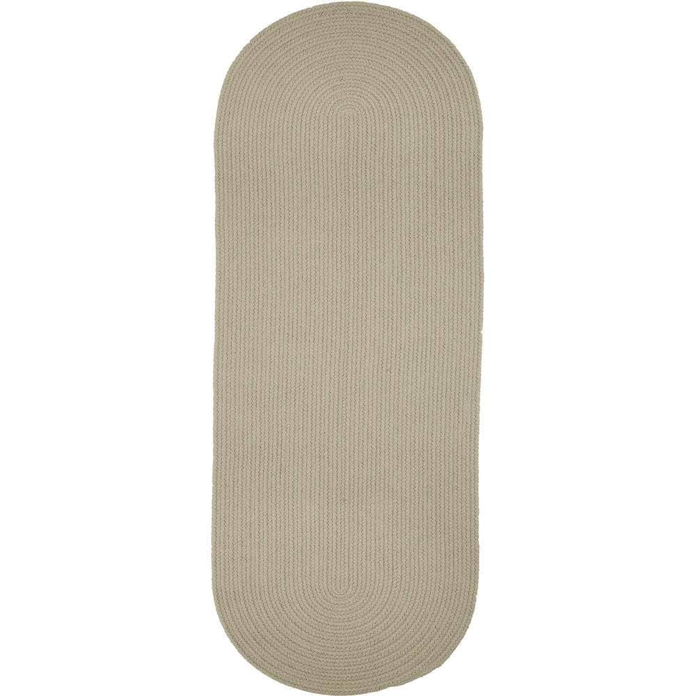 Braided S049 Pumice Ivory Maui Braided Rug