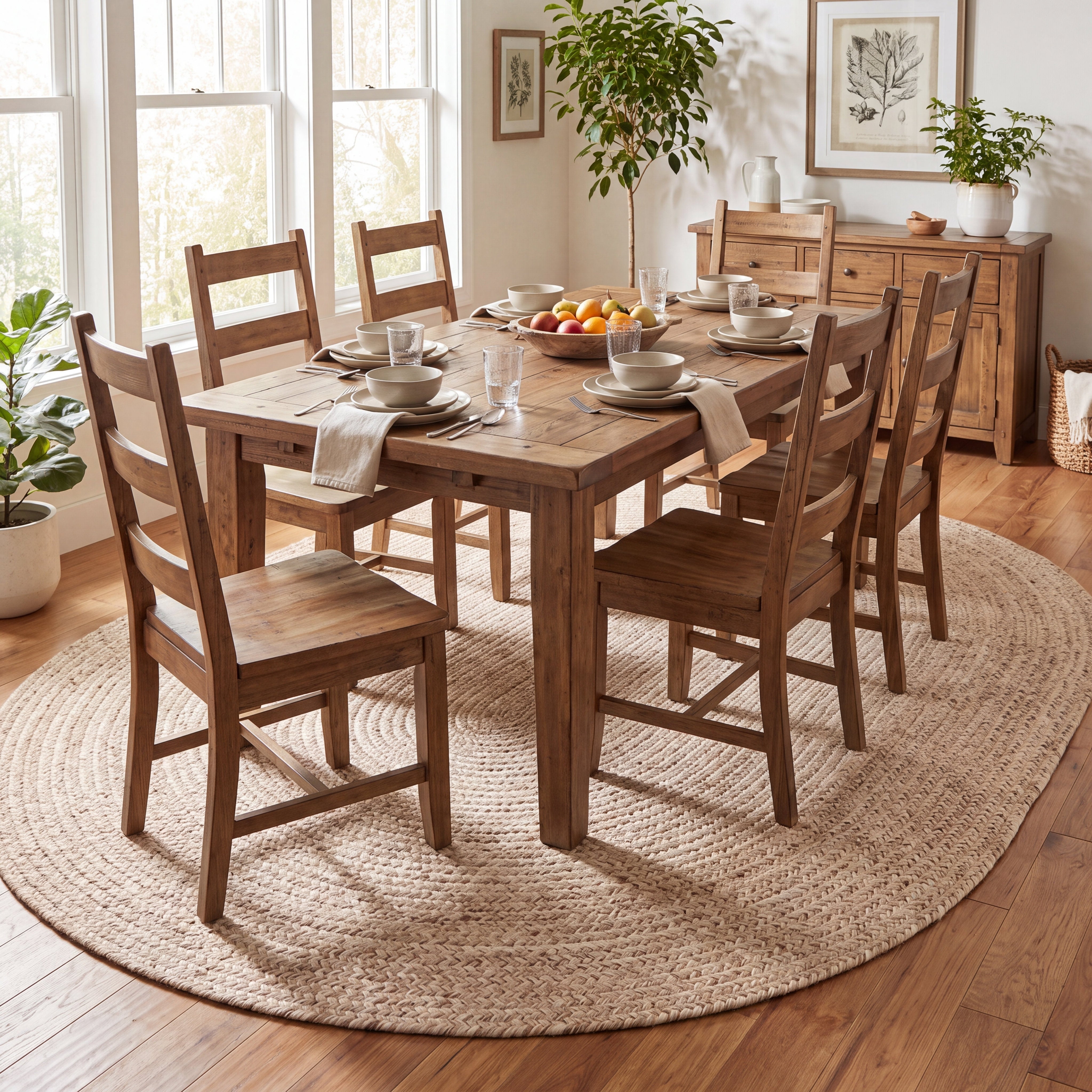 Angier Braided Indoor/Outdoor Rug - Oatmeal Beige Oval 6' X 9' #shape_Oval