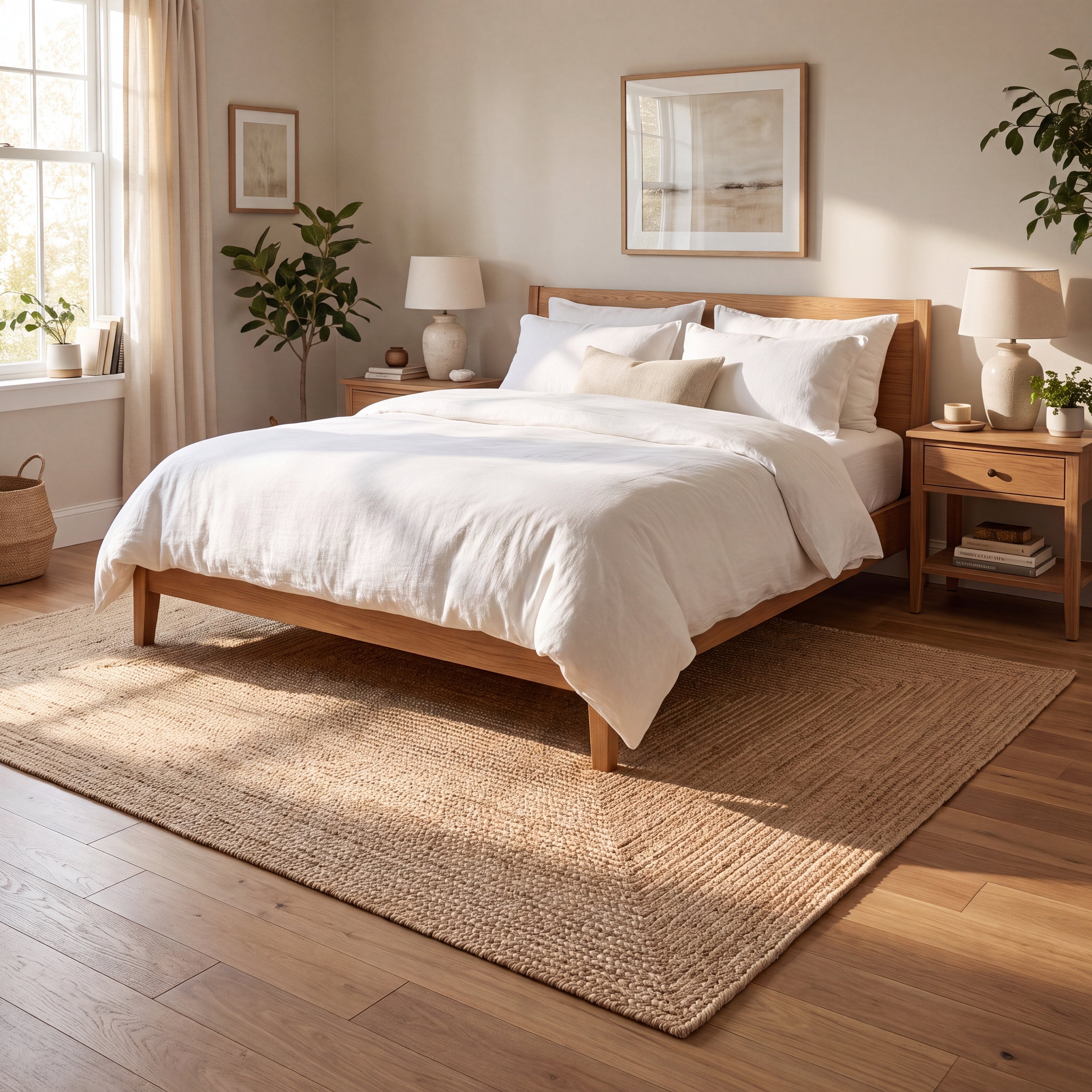 Angier Braided Indoor/Outdoor Rug - Oatmeal Beige Rectangle 6' X 9' #shape_Rectangle