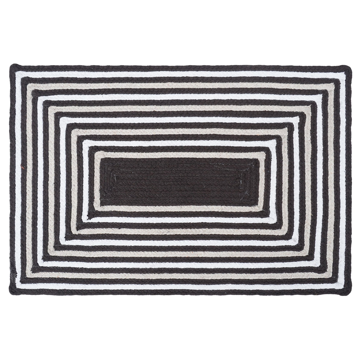 Varina Cotton Braided Rug - Brown Rectangle 5' x 7' #_shape=Rectangle