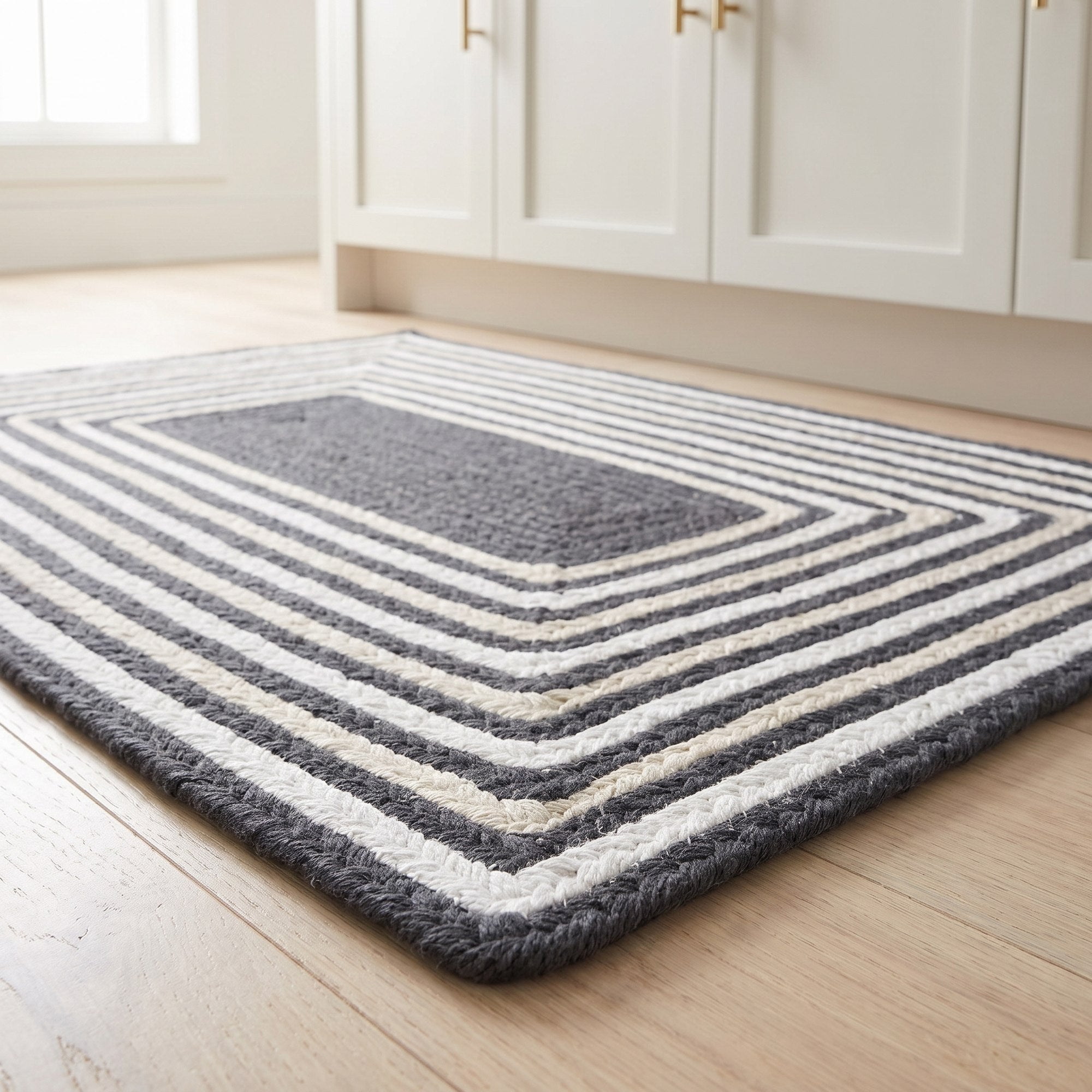 Varina Cotton Braided Rug - Charcoal Rectangle 2' x 3' #shape_rectangle