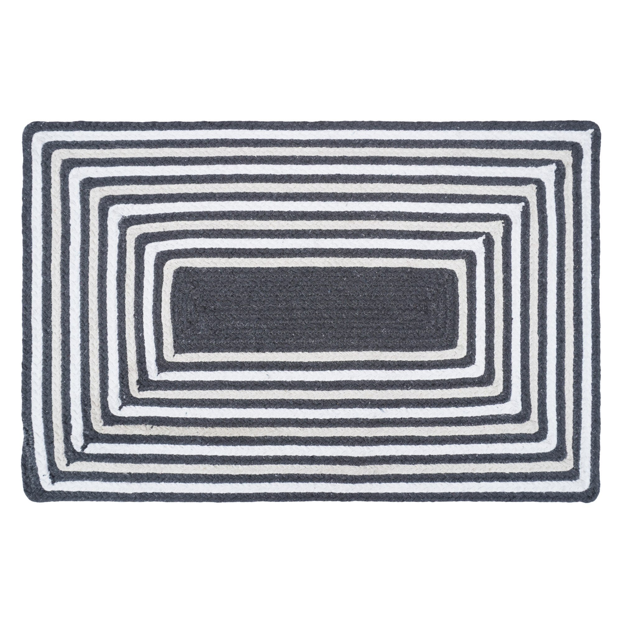 Varina Cotton Braided Rug - Charcoal Rectangle 5' x 7' #_shape=Rectangle