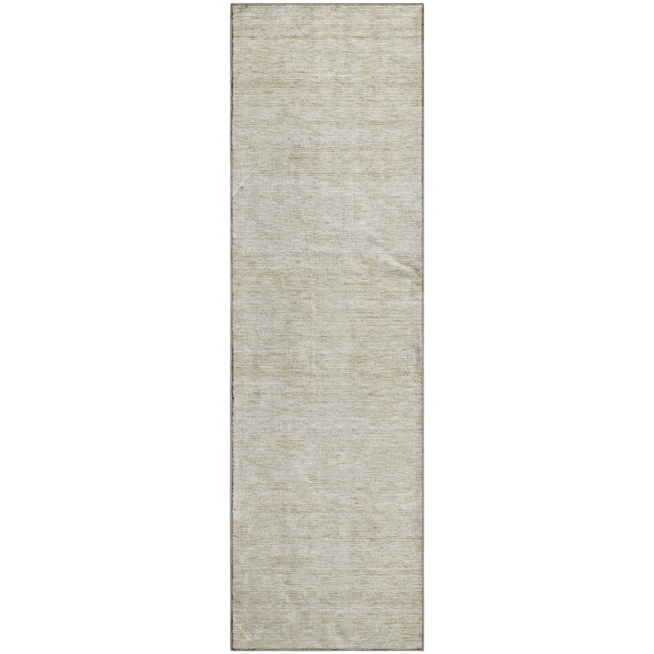 Luxury Washable Indoor/Outdoor Transitional SE1 Beige Brown Rug 2'3" x 7'6" #shape_Runner