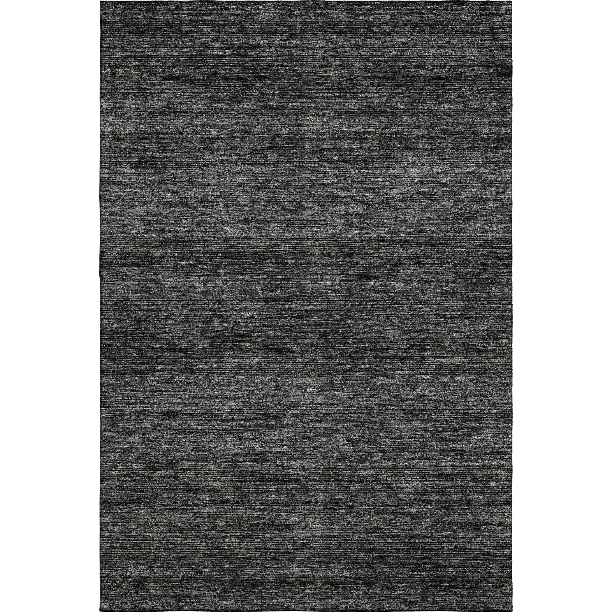 Luxury Washable Indoor/Outdoor Transitional SE1 Charcoal Gray Rug 2'6" x 3'10" #shape_Rectangle