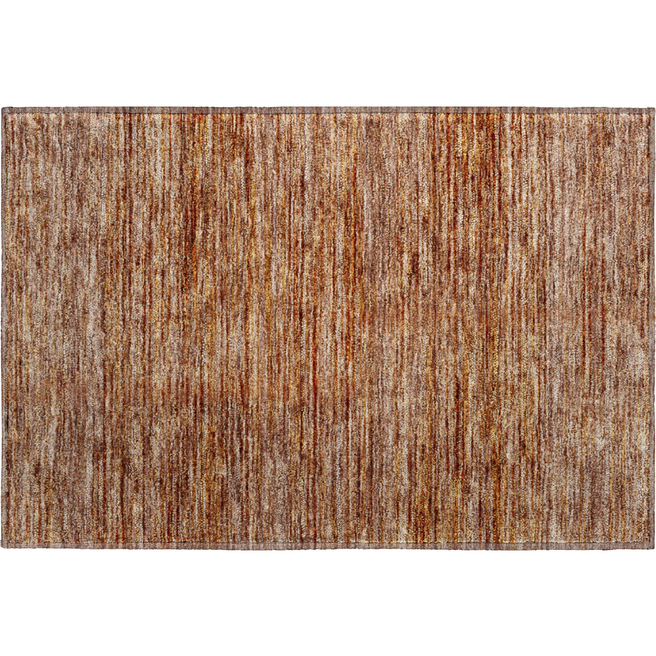 Luxury Washable Indoor/Outdoor Transitional SE1 Copper Orange Rug 1'8" x 2'6" #shape_Rectangle