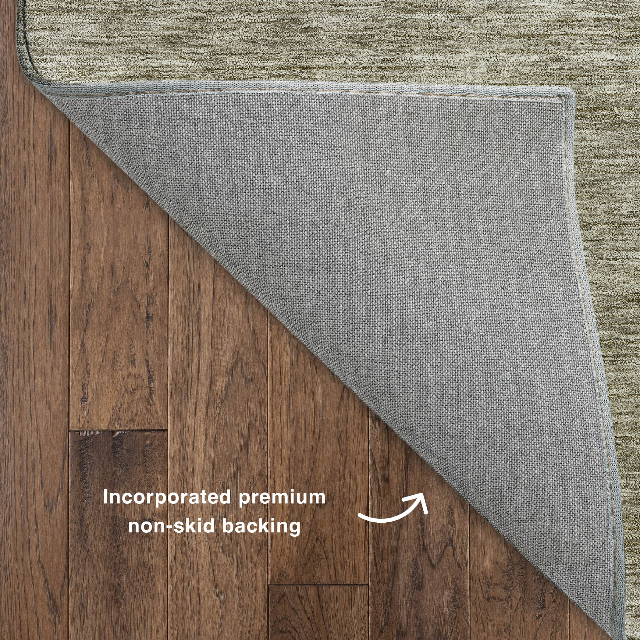 Luxury Washable Indoor/Outdoor Transitional SE1 Flax Ivory Rug 1'8" x 2'6" #shape_Rectangle