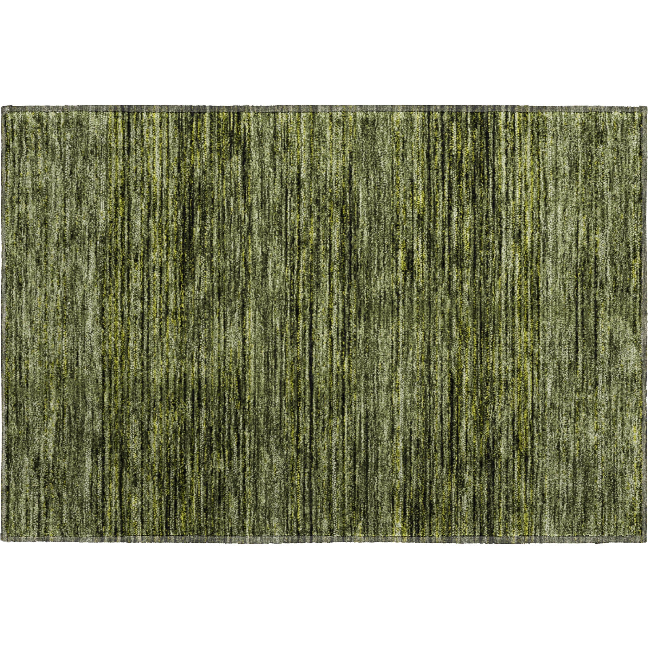 Luxury Washable Indoor/Outdoor Transitional SE1 Olive Green Rug 1'8" x 2'6" #shape_Rectangle