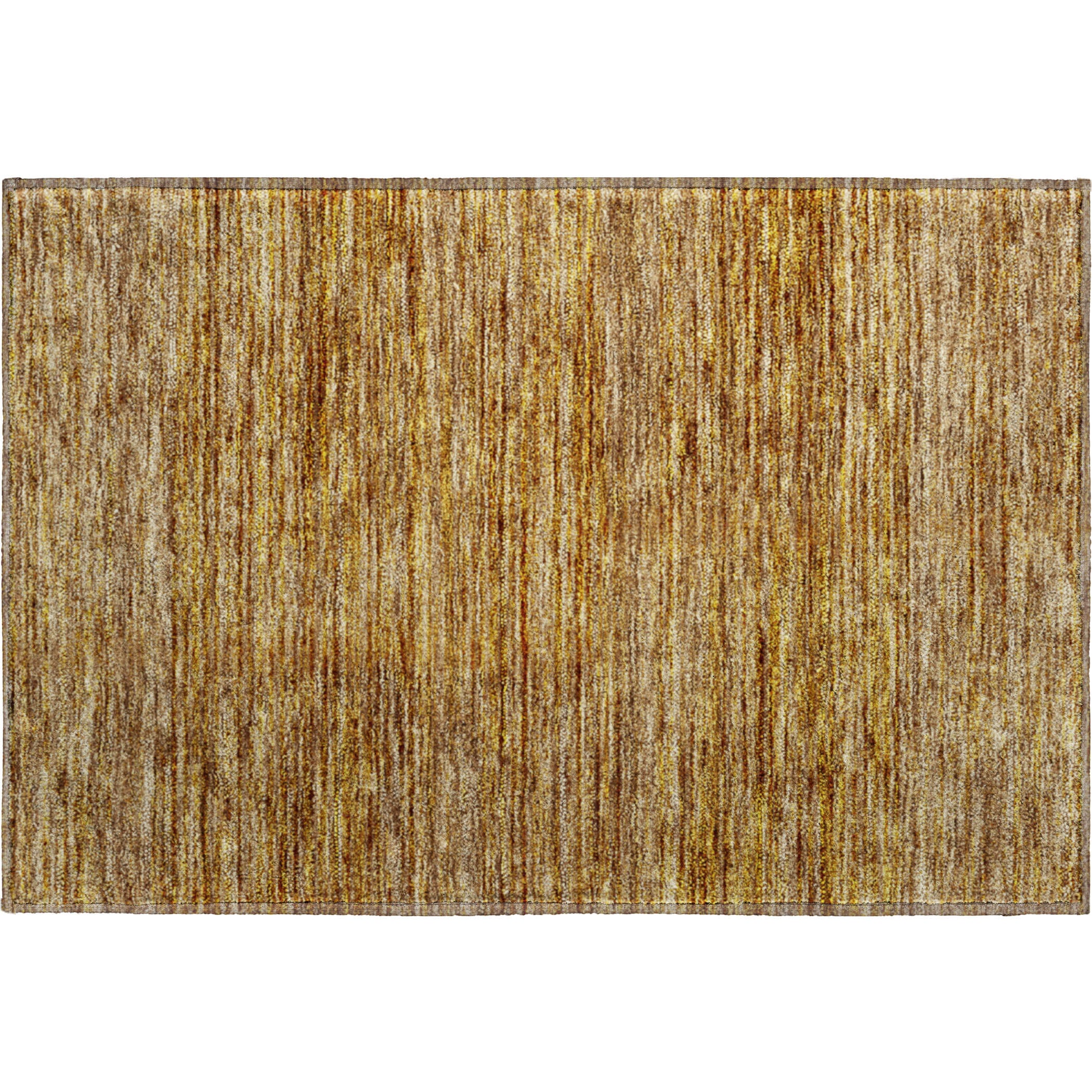 Luxury Washable Indoor/Outdoor Transitional SE1 Walnut Gold Rug 1'8" x 2'6" #shape_Rectangle