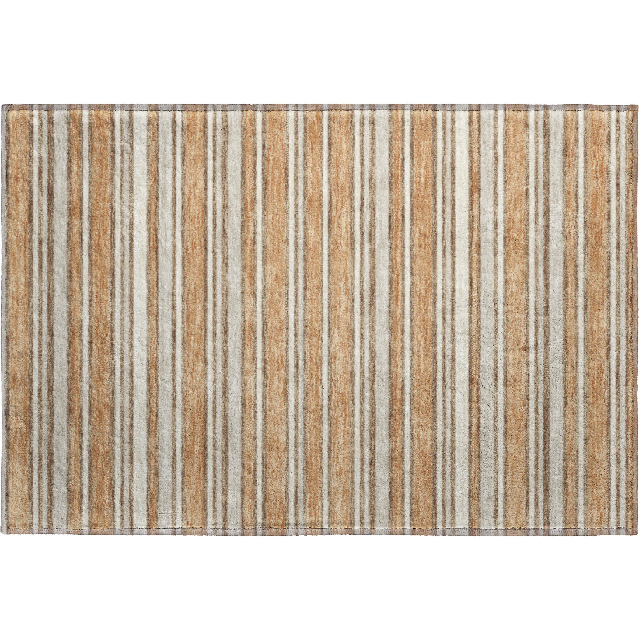 Luxury Washable Indoor/Outdoor Transitional SE2 Copper Orange Rug 1'8" x 2'6" #shape_Rectangle