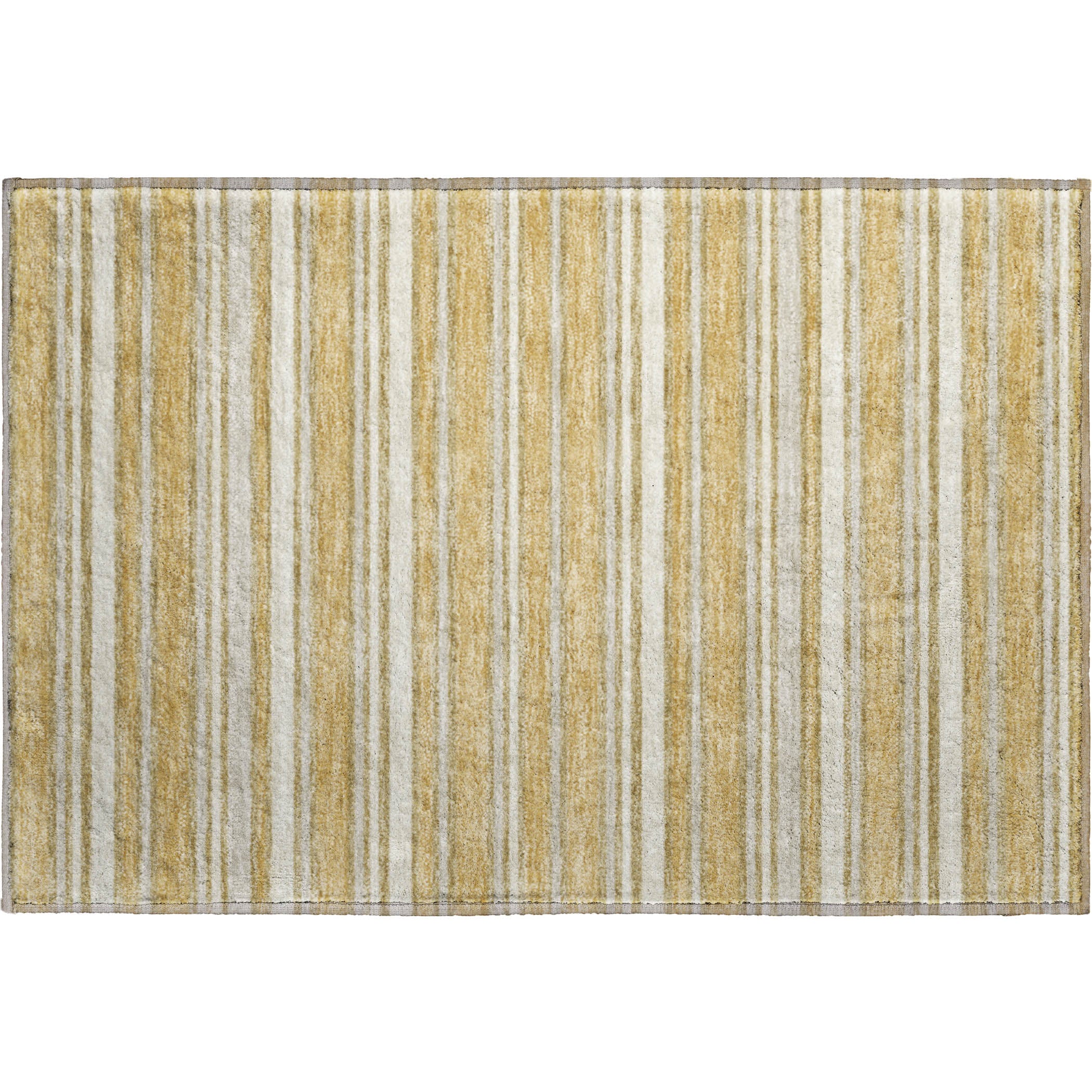 Luxury Washable Indoor/Outdoor Transitional SE2 Gold Rug 1'8" x 2'6" #shape_Rectangle