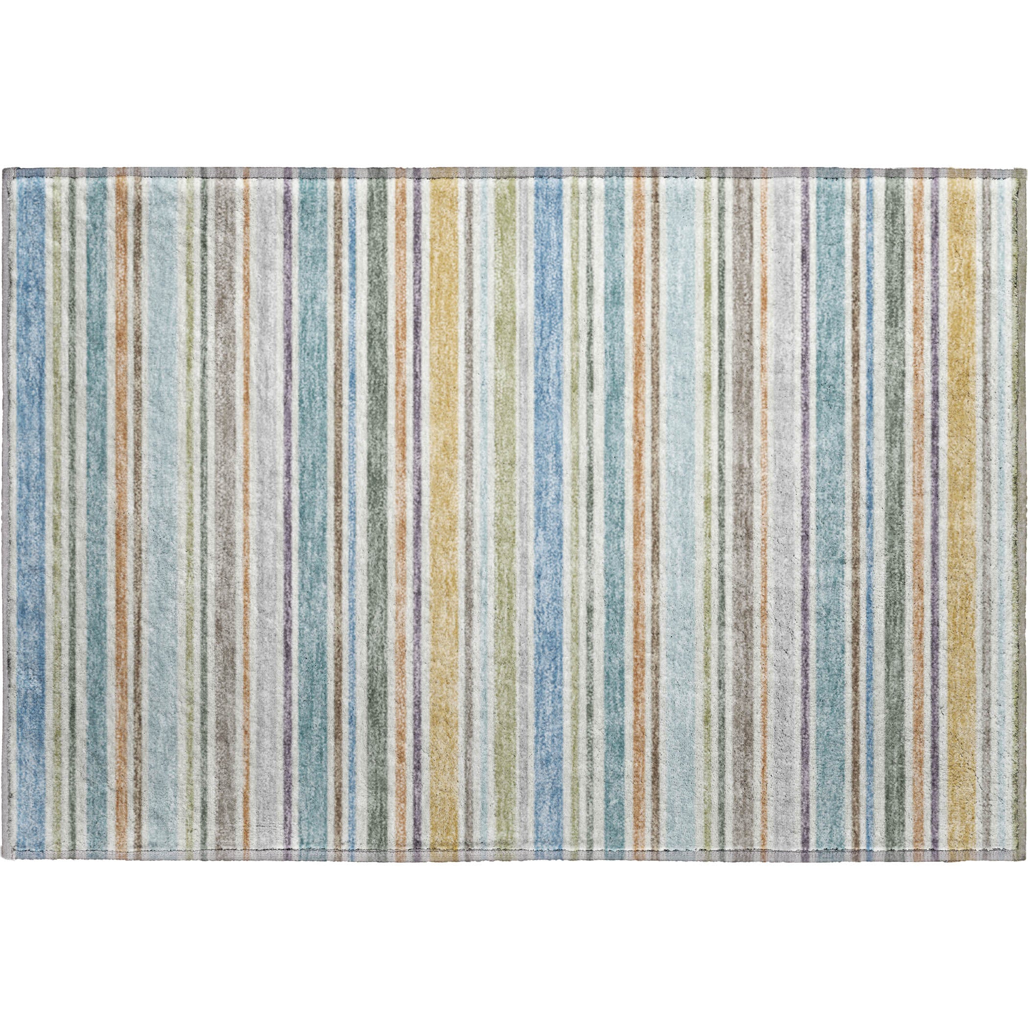 Luxury Washable Indoor/Outdoor Transitional SE2 Seaside Multi Rug 1'8" x 2'6" #shape_Rectangle