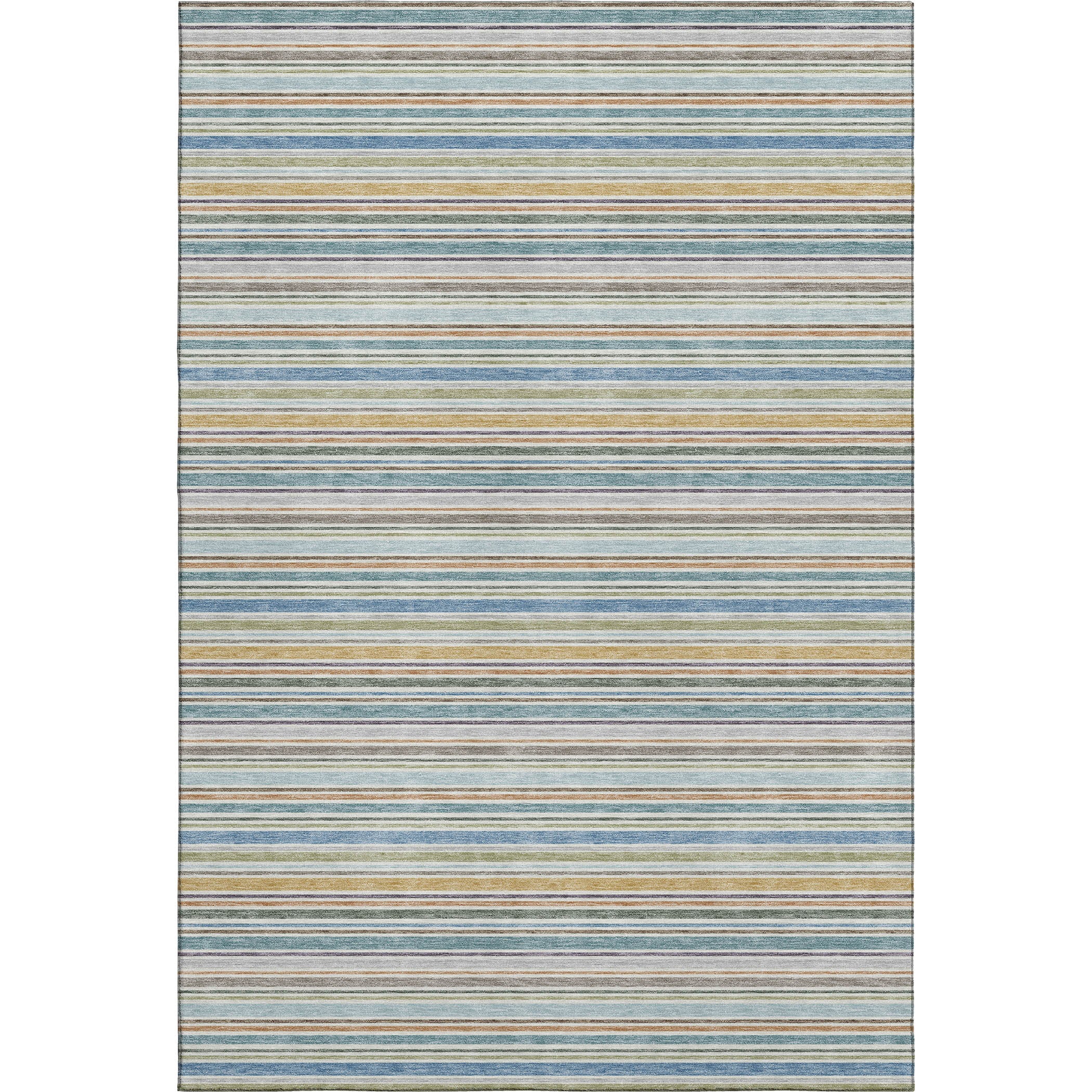 Luxury Washable Indoor/Outdoor Transitional SE2 Seaside Multi Rug 2'6" x 3'10" #shape_Rectangle