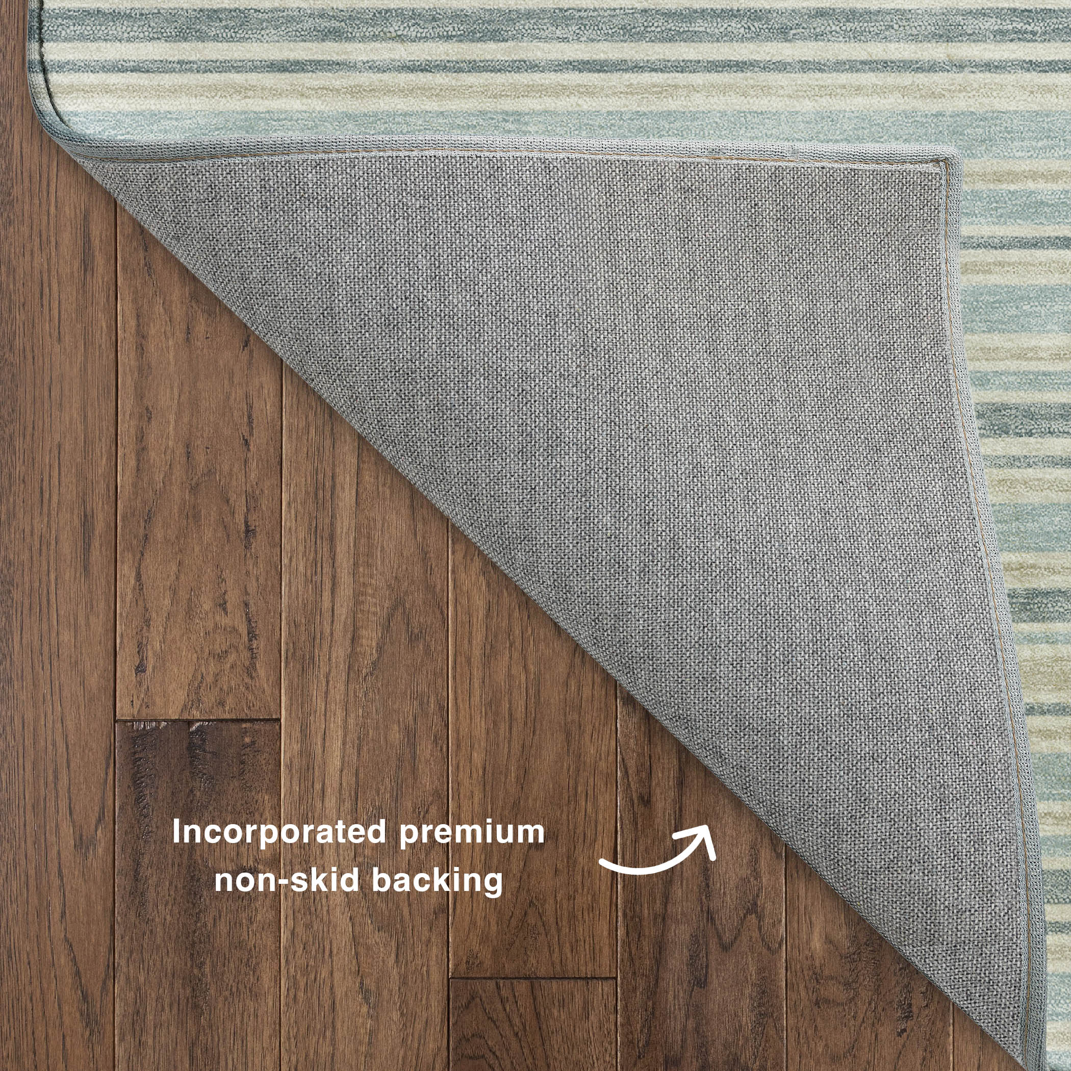 Luxury Washable Indoor/Outdoor Transitional SE2 Sky Blue Rug 1'8" x 2'6" #shape_Rectangle