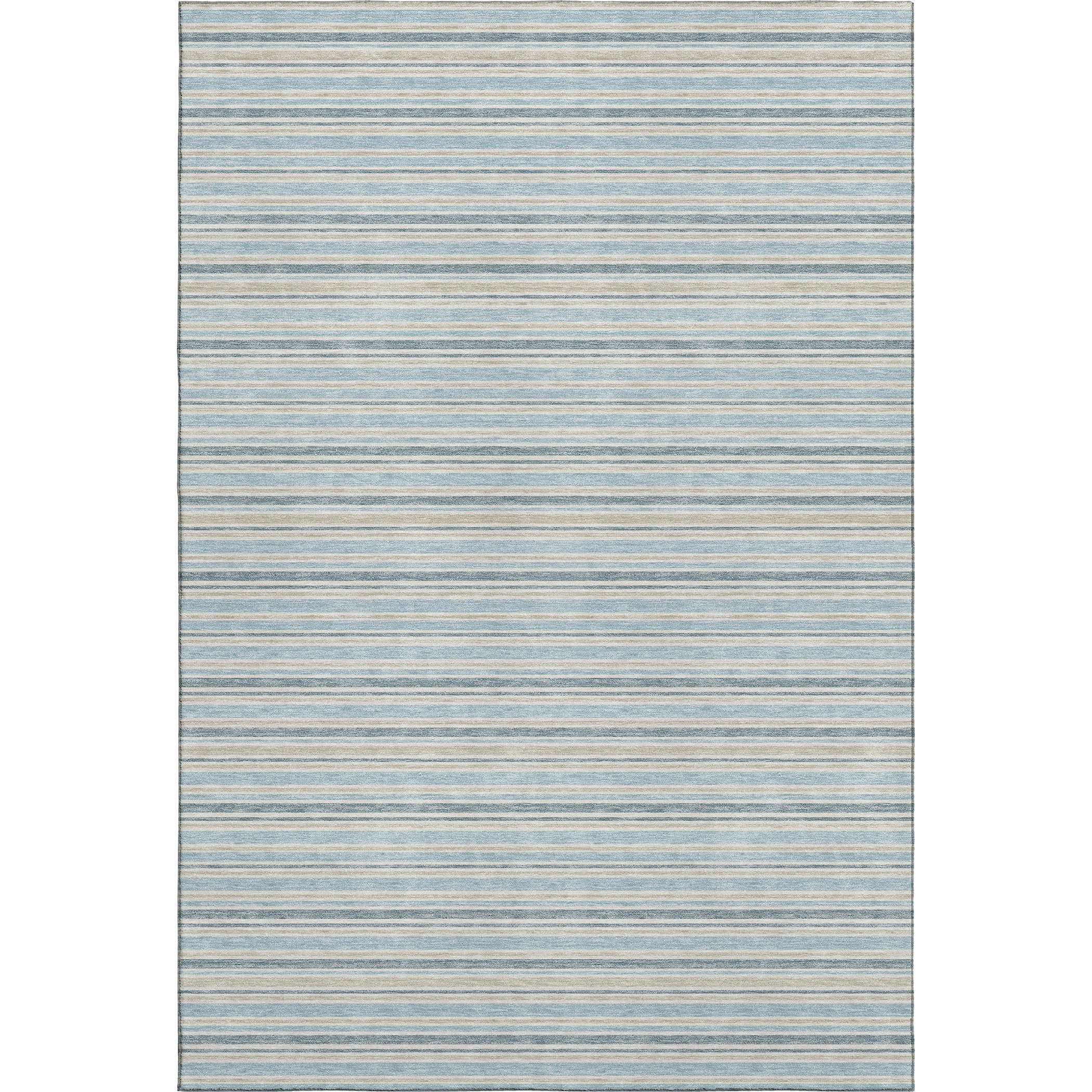 Luxury Washable Indoor/Outdoor Transitional SE2 Sky Blue Rug 2'6" x 3'10" #shape_Rectangle