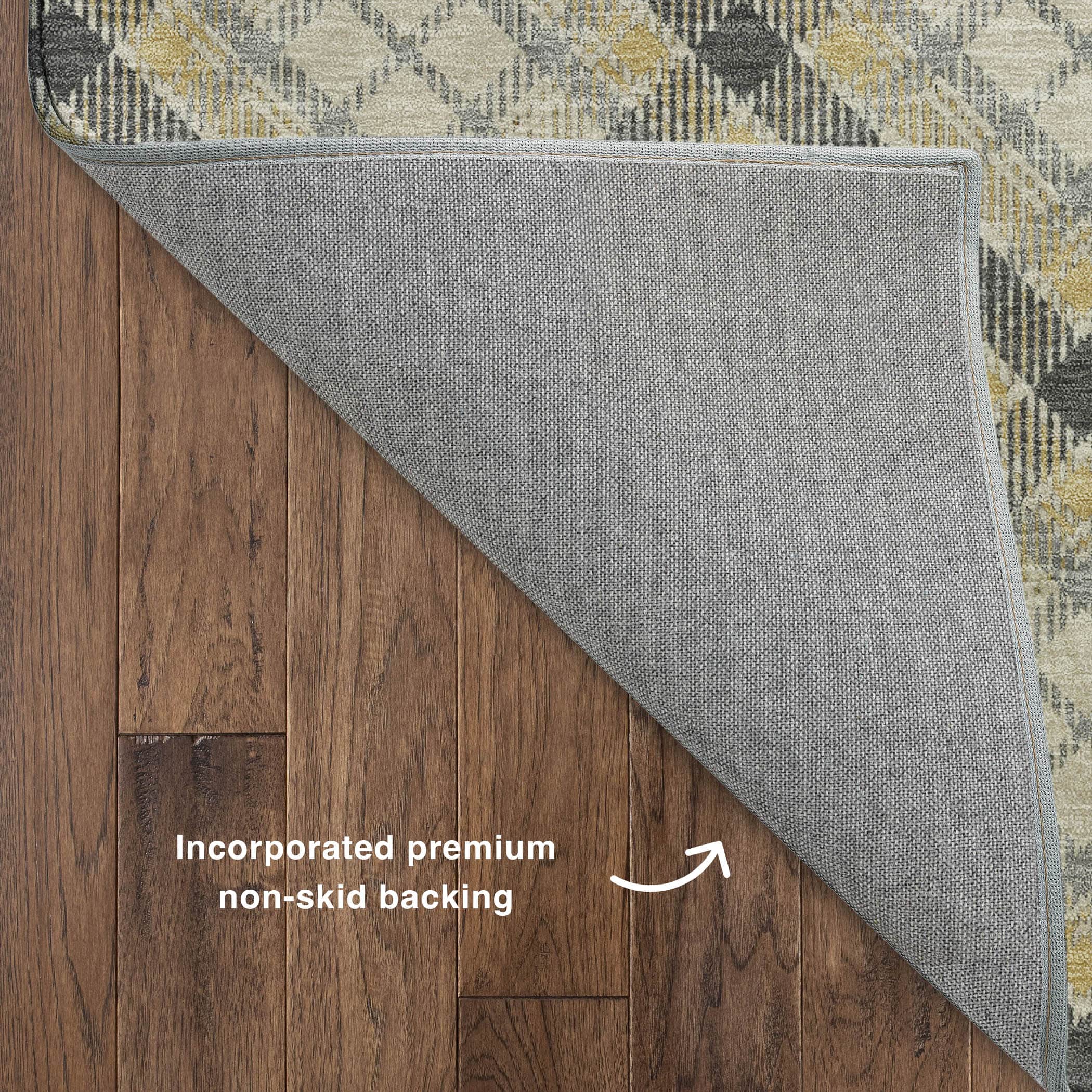 Luxury Washable Indoor/Outdoor Transitional SE3 Granite Gray Rug 1'8" x 2'6" #shape_Rectangle