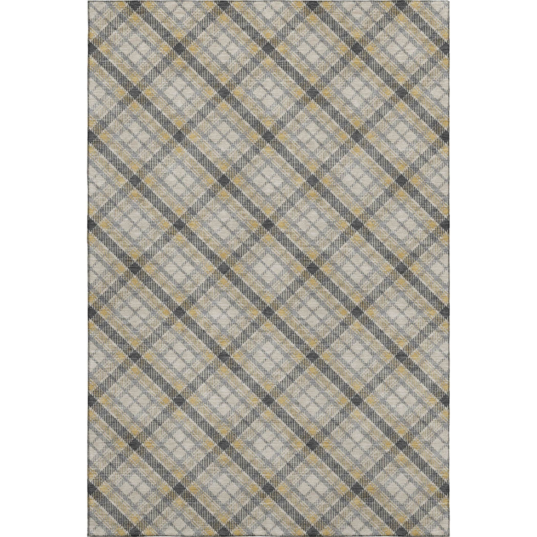 Luxury Washable Indoor/Outdoor Transitional SE3 Granite Gray Rug 2'6" x 3'10" #shape_Rectangle