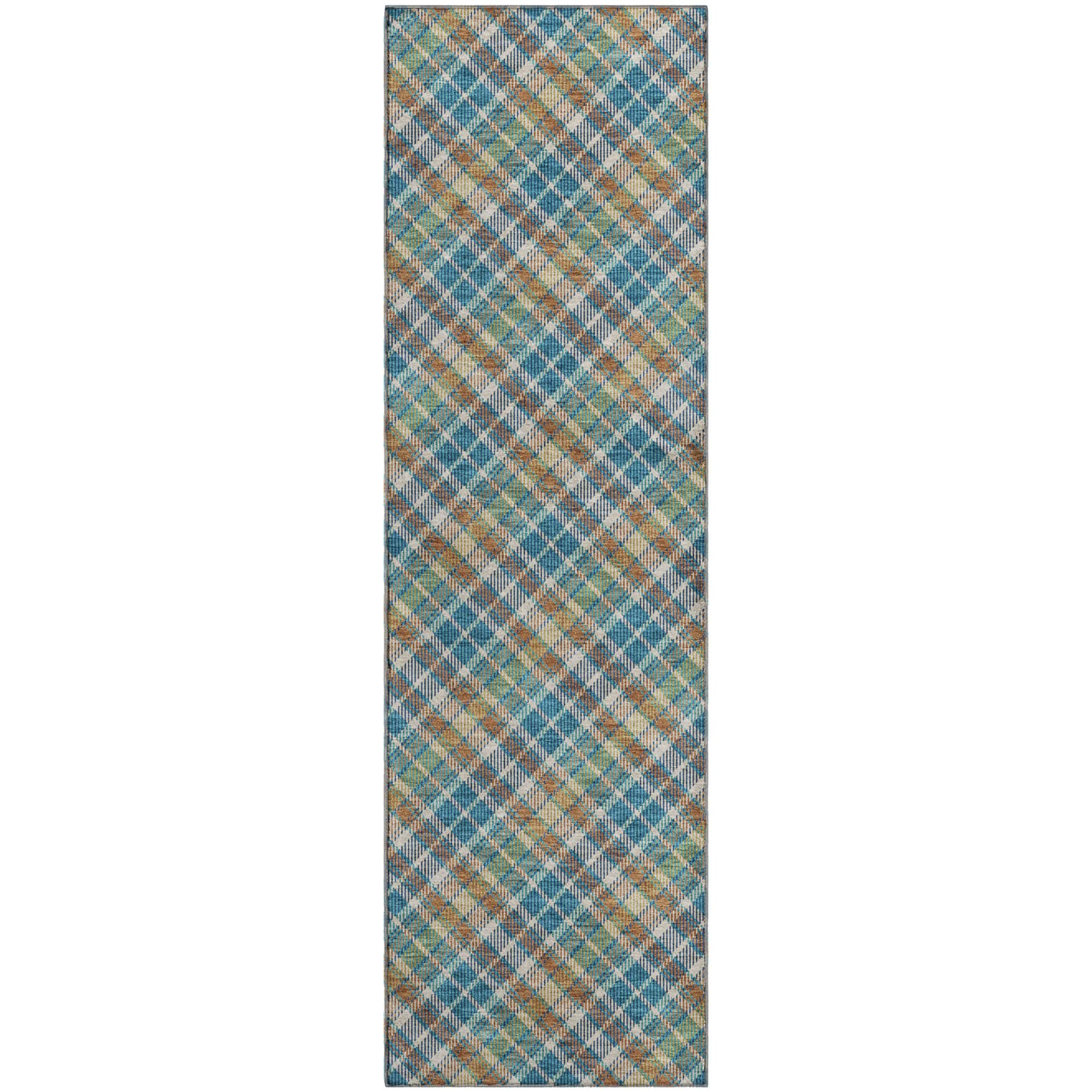 Luxury Washable Indoor/Outdoor Transitional SE3 Jewel Multi Rug 2'3" x 7'6" #shape_Runner
