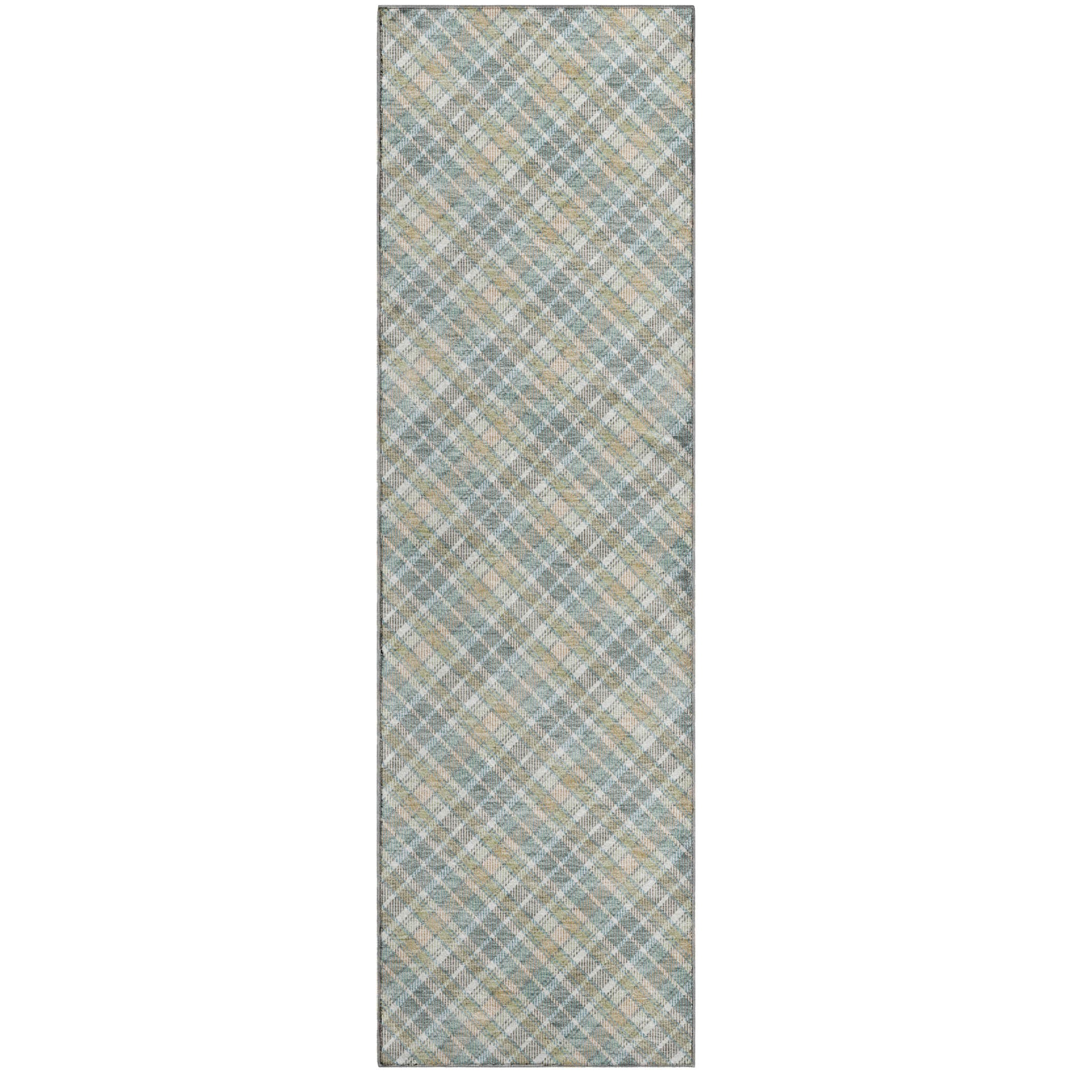 Luxury Washable Indoor/Outdoor Transitional SE3 Seaside Multi Rug 2'3" x 7'6" #shape_Runner