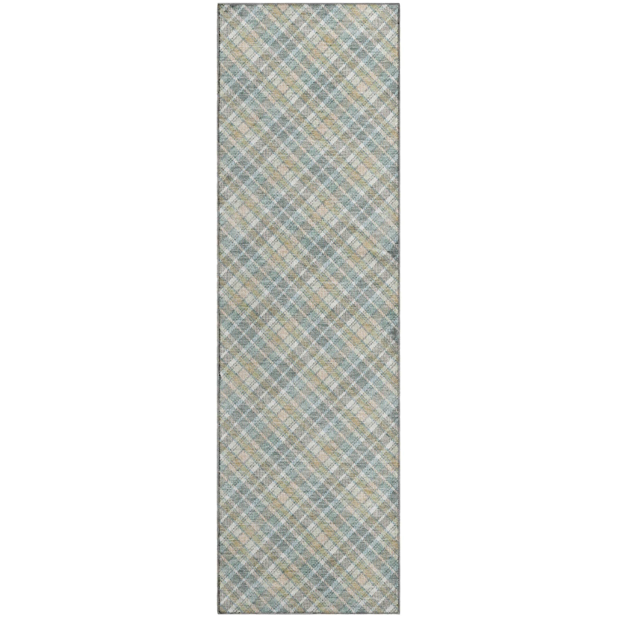 Luxury Washable Indoor/Outdoor Transitional SE3 Seaside Multi Rug 2'3" x 7'6" #shape_Runner