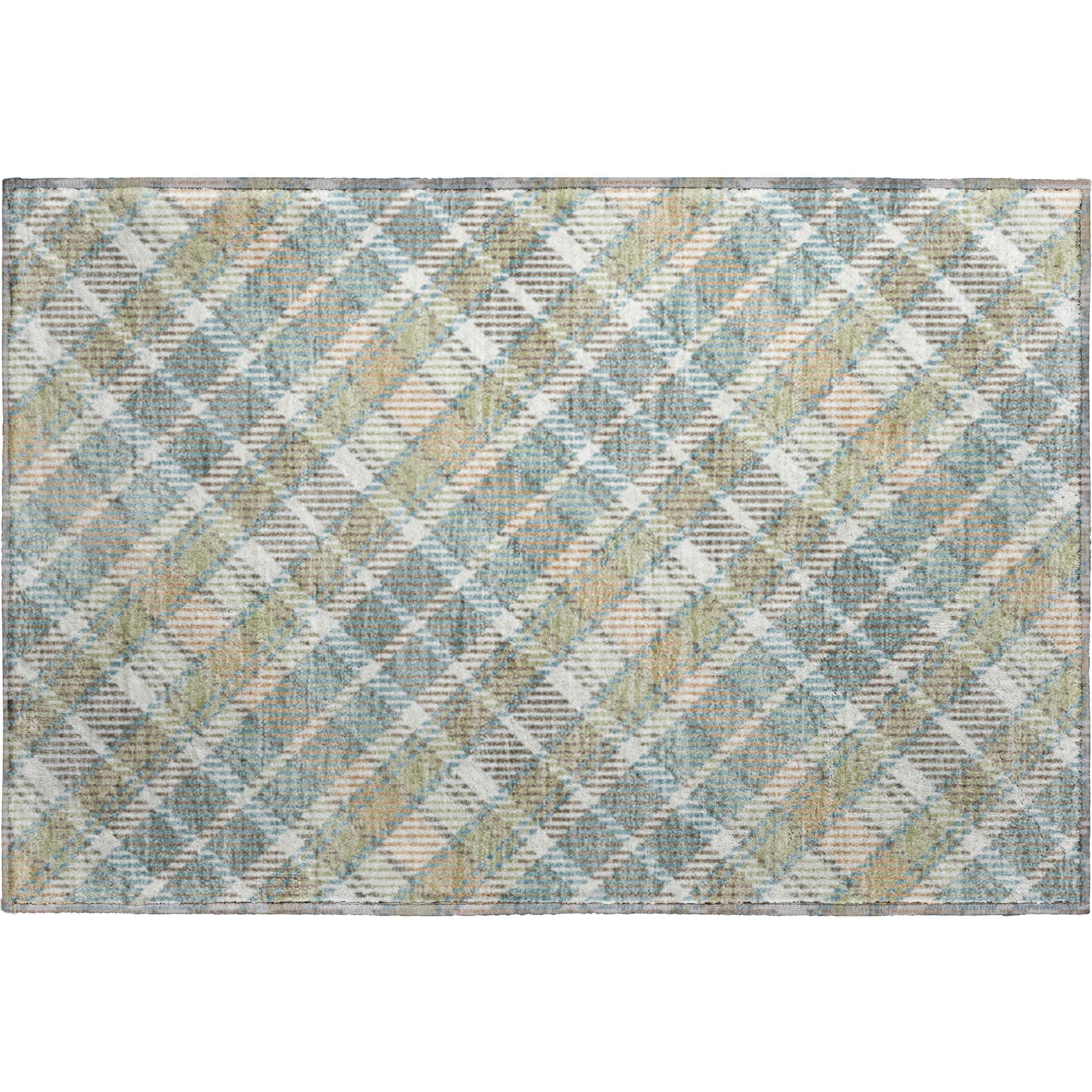 Luxury Washable Indoor/Outdoor Transitional SE3 Seaside Multi Rug 1'8" x 2'6" #shape_Rectangle