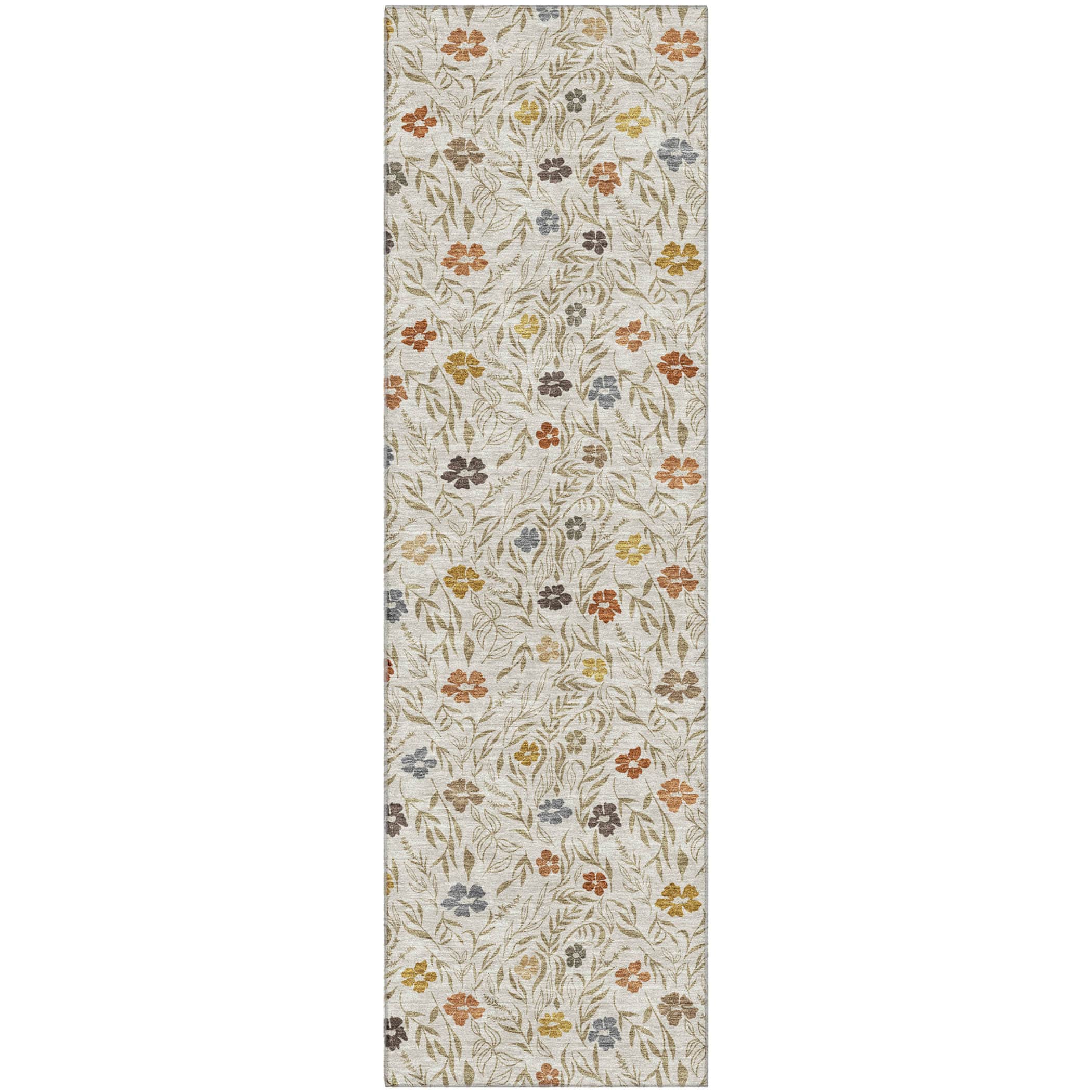 Luxury Washable Indoor/Outdoor Transitional SE4 Pearl Ivory Rug 2'3" x 7'6" #shape_Runner