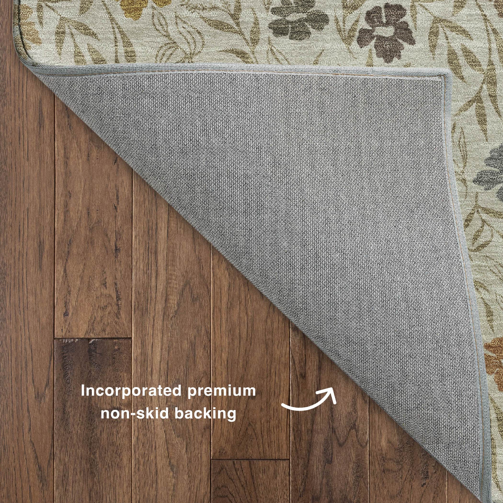 Luxury Washable Indoor/Outdoor Transitional SE4 Pearl Ivory Rug 1'8" x 2'6" #shape_Rectangle