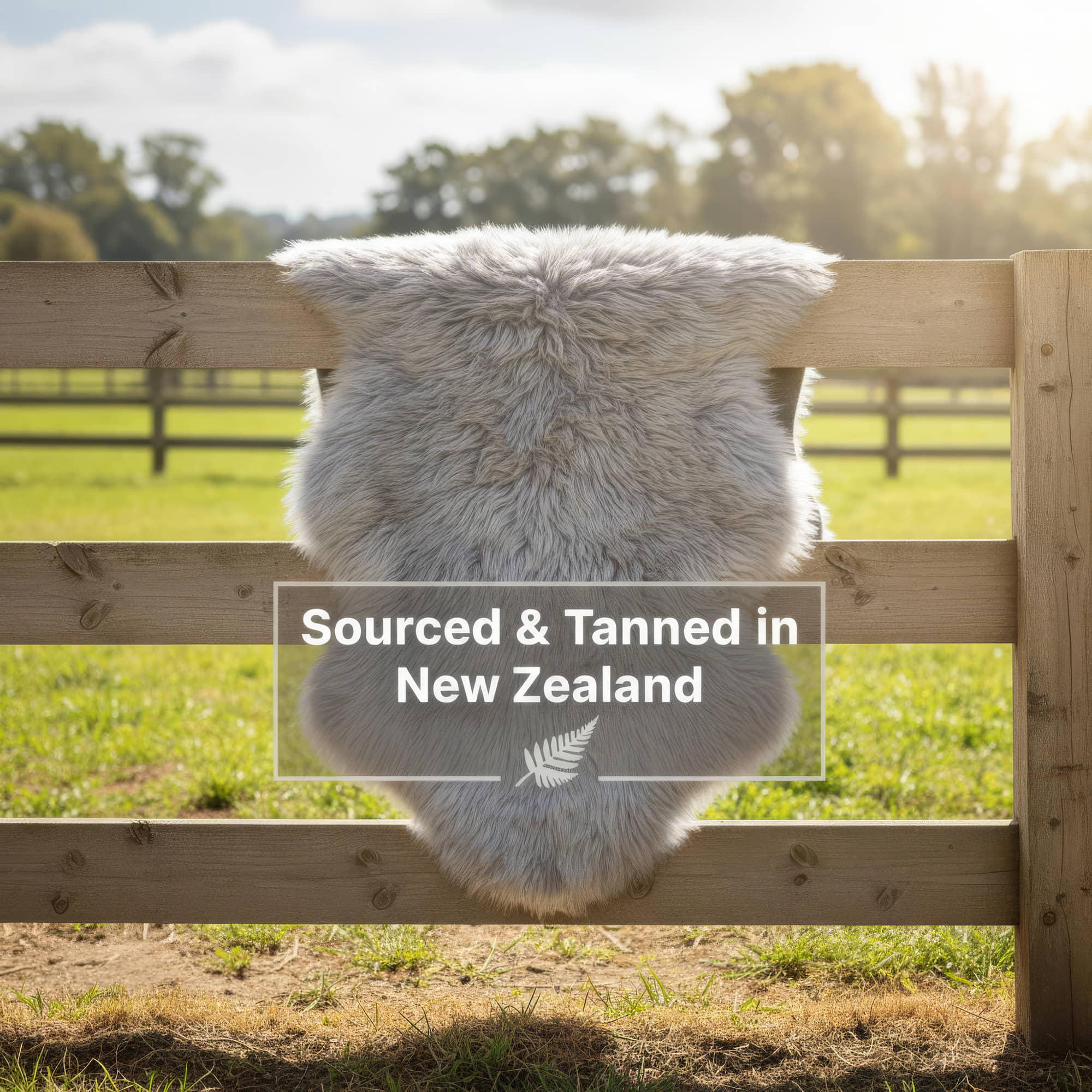 Natural Silver Gray Sheepskin Rug Shearling Fur Pelt - Ethically Sourced - Oeko Tex Certified