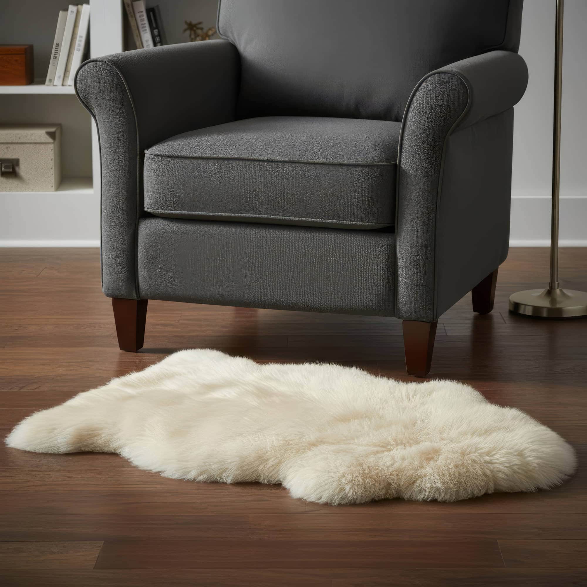 sheepskin cream rug #size_2' x 3'