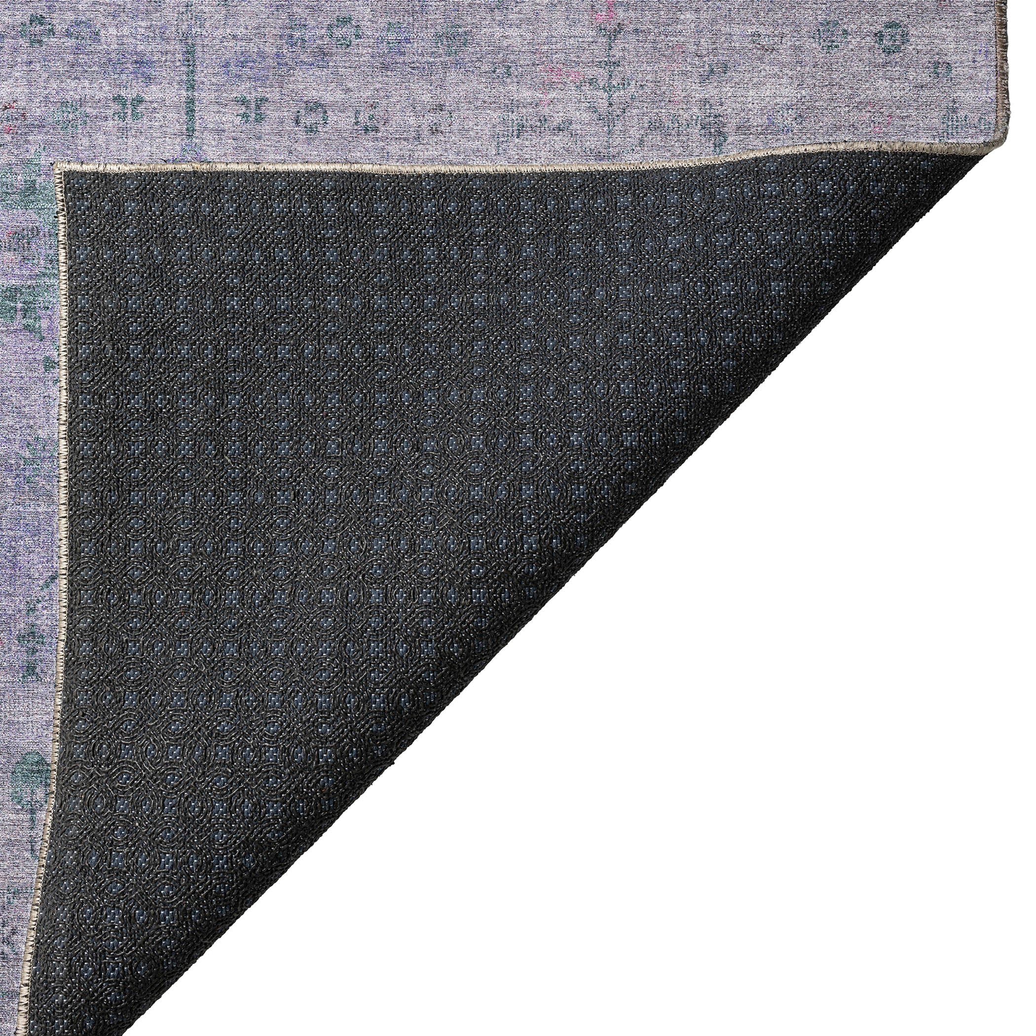 Luxury Washable Indoor/Outdoor traditional SL4 Lavender Purple Rug 1'8" x 2'6" #shape_Rectangle