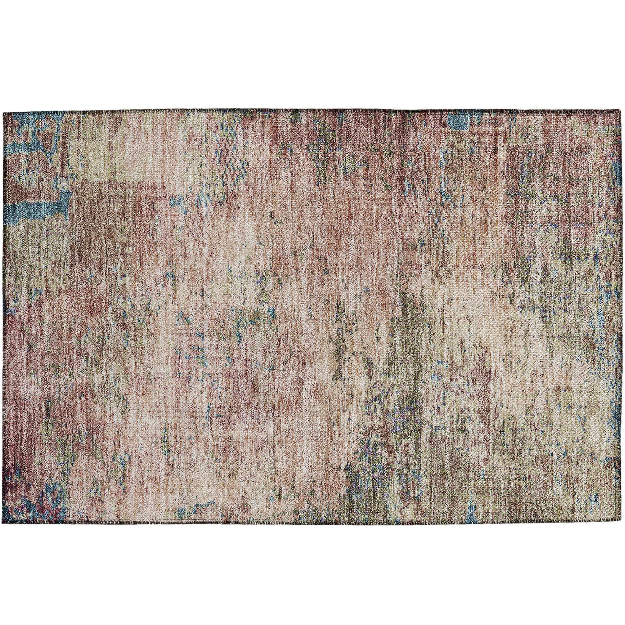 Luxury Washable Indoor/Outdoor transitional SL5 Blush Pink Rug 1'8" x 2'6" #shape_Rectangle