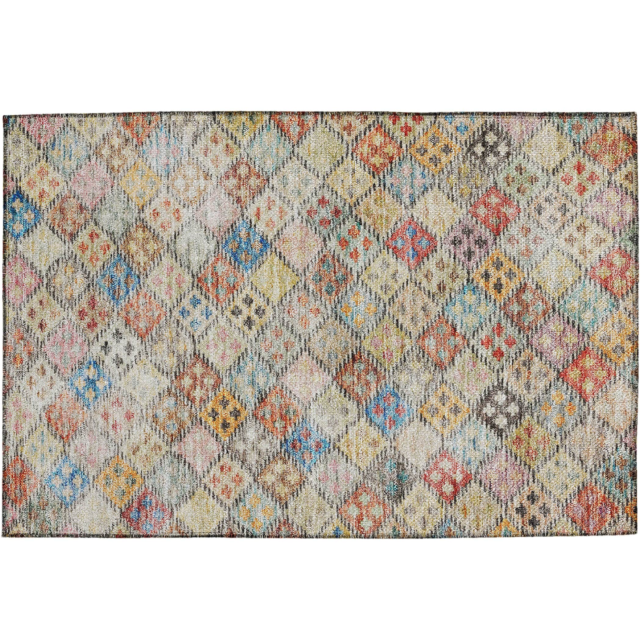 Luxury Washable Indoor/Outdoor transitional SL6 Paprika Orange Rug 1'8" x 2'6" #shape_Rectangle