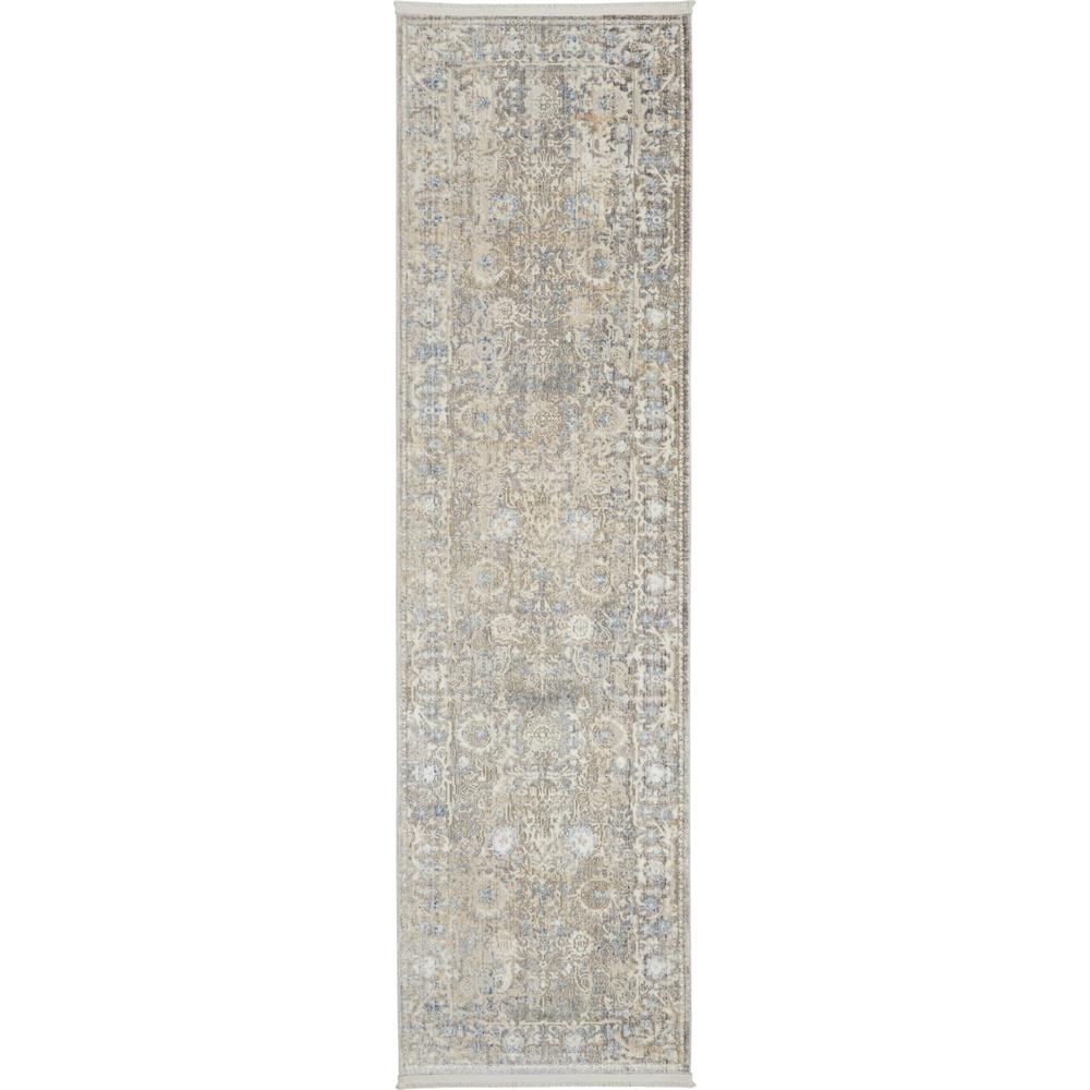 Silken Weave SLW01 Ivory Blue Rugs #color_ivory blue