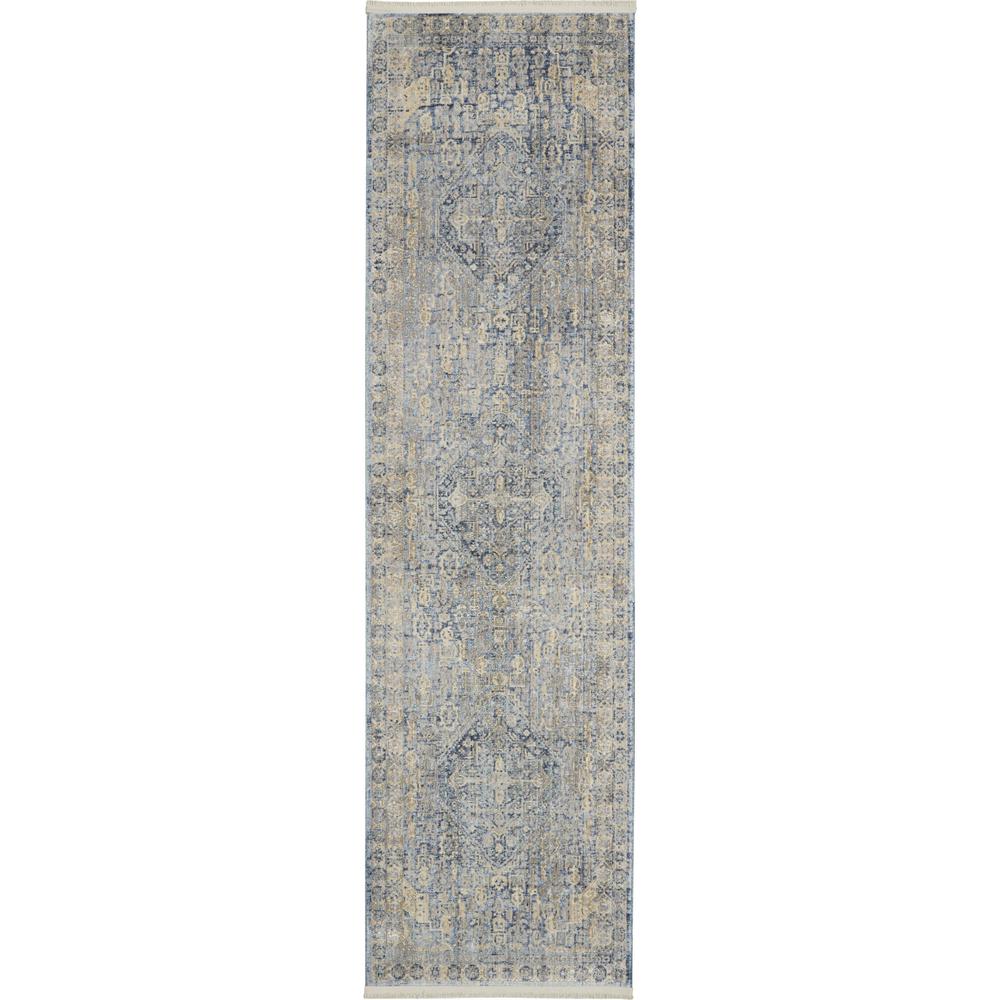 Silken Weave SLW02 Blue/Ivory Rugs #color_blue/ivory