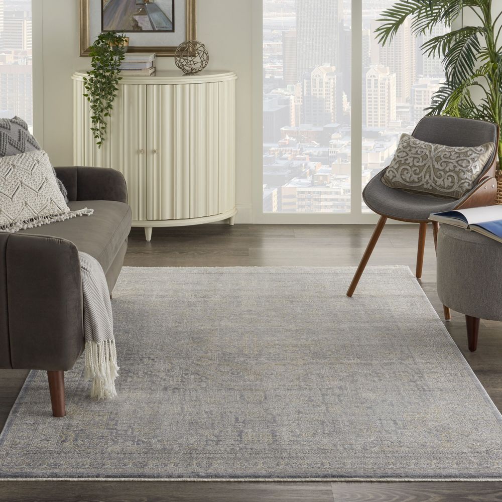 Silken Weave SLW02 Grey/Brick Rugs #color_grey/brick
