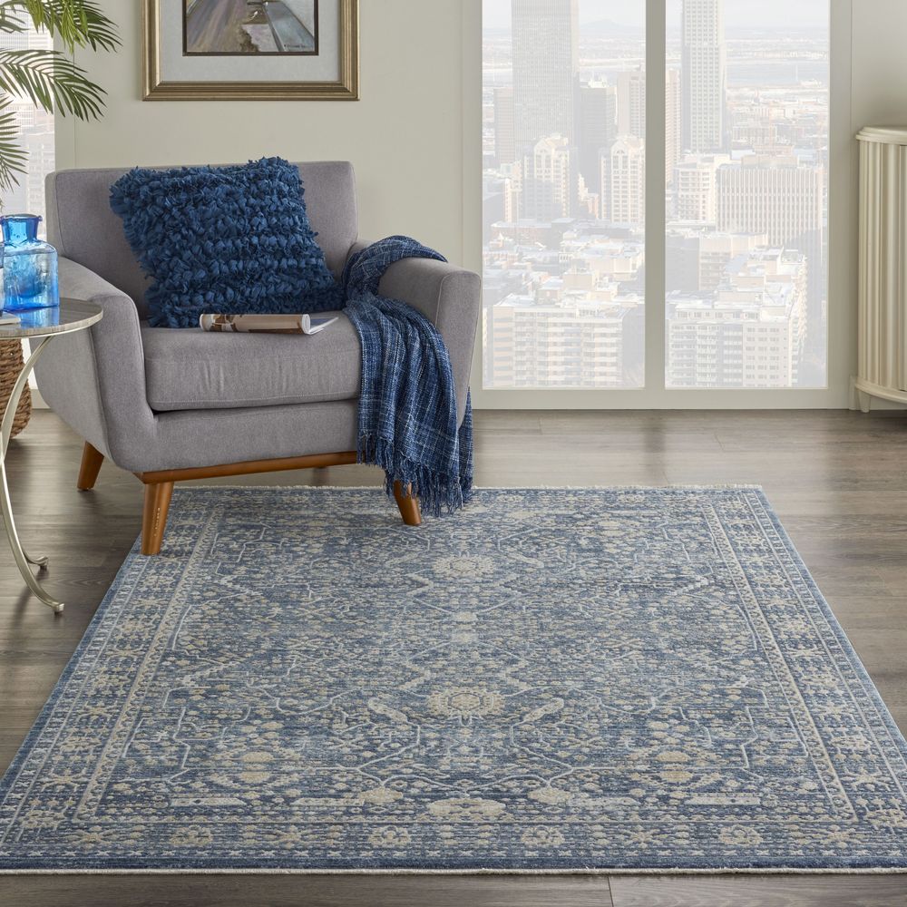 Silken Weave SLW03 Blue Rugs #color_blue