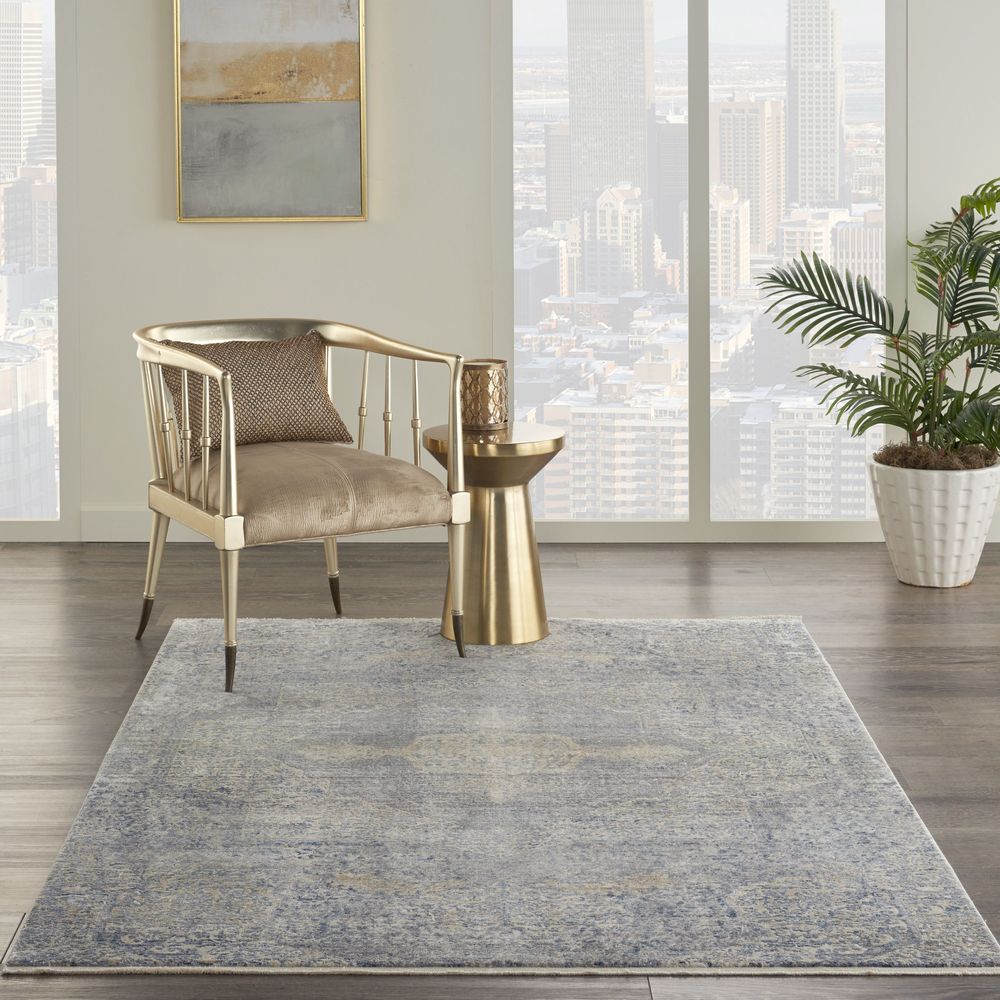 Silken Weave SLW04 Blue/Grey Rugs #color_blue/grey