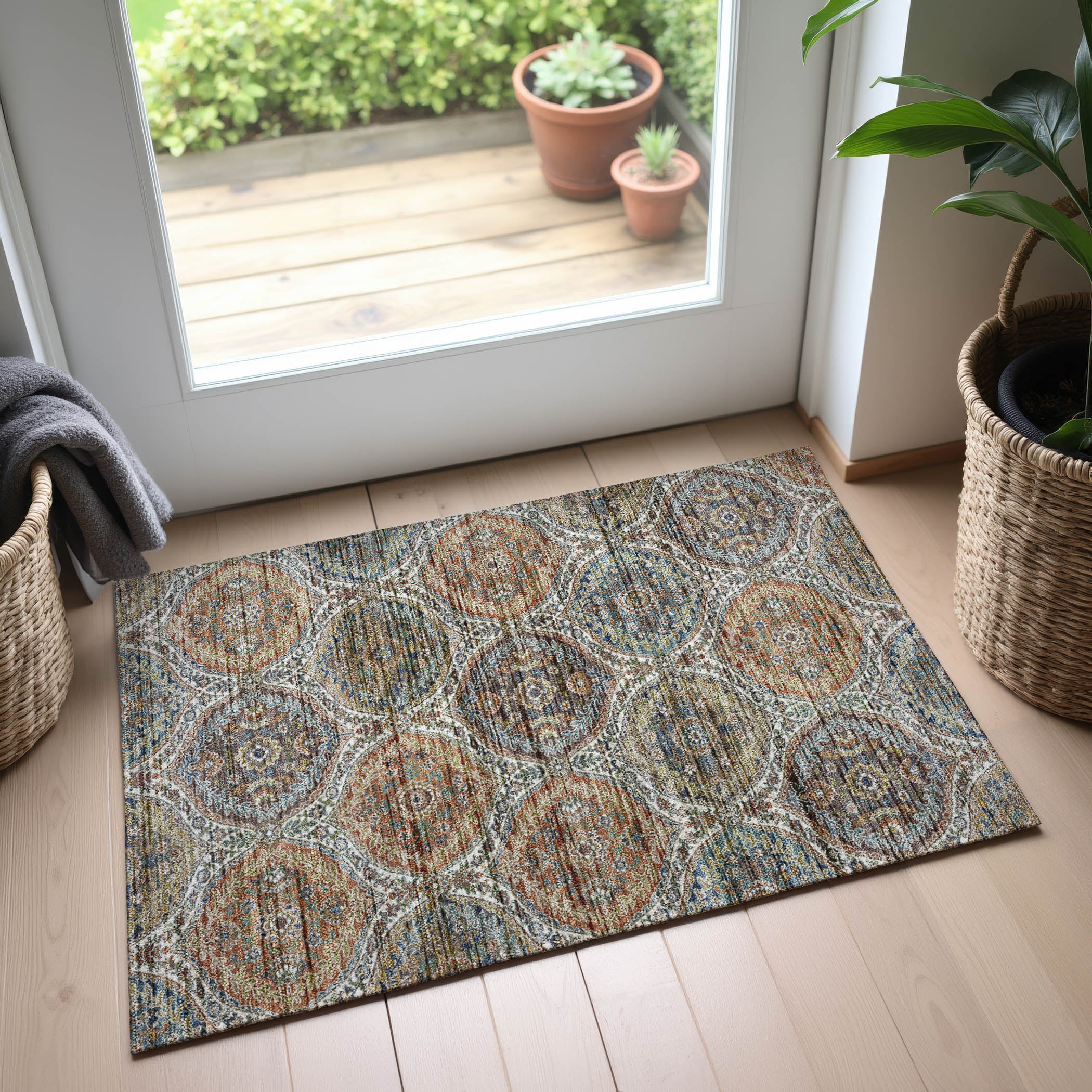 Indoor/Outdoor Transitional SR12 Multi Rug 1'8" x 2'6" #shape_Rectangle