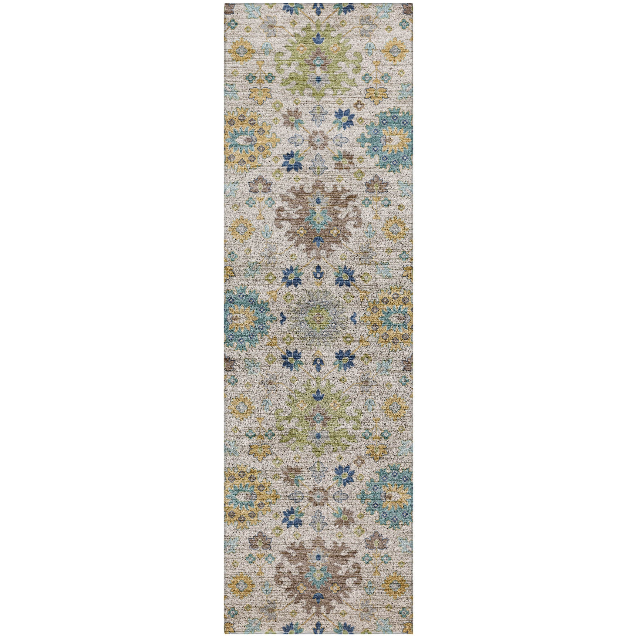 Indoor/Outdoor Traditional SR3 Ivory Rug 2'3" x 7'6" #shape_Runner