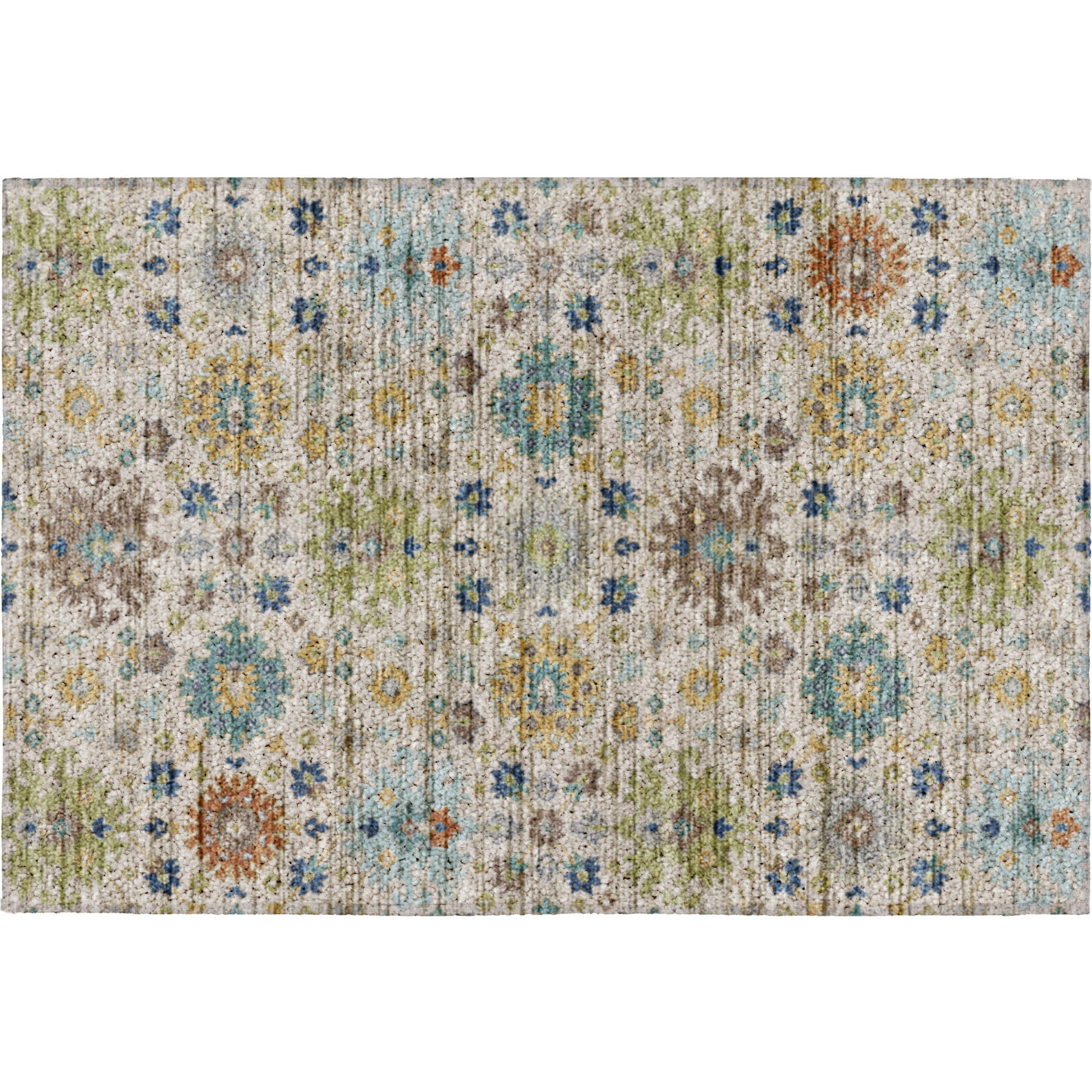 Indoor/Outdoor Traditional SR3 Ivory Rug 1'8" x 2'6" #shape_Rectangle