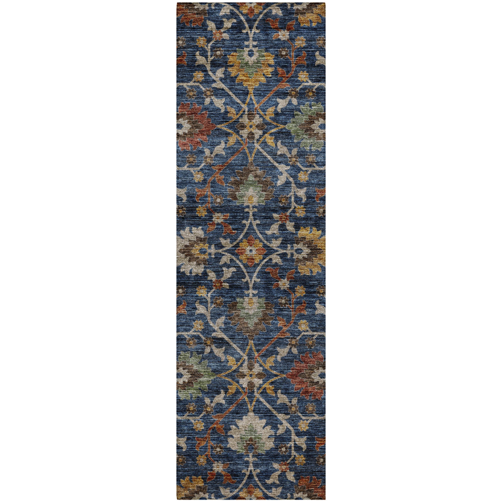 Indoor/Outdoor Transitional SR4 Navy Blue Rug 2'3" x 7'6" #shape_Runner
