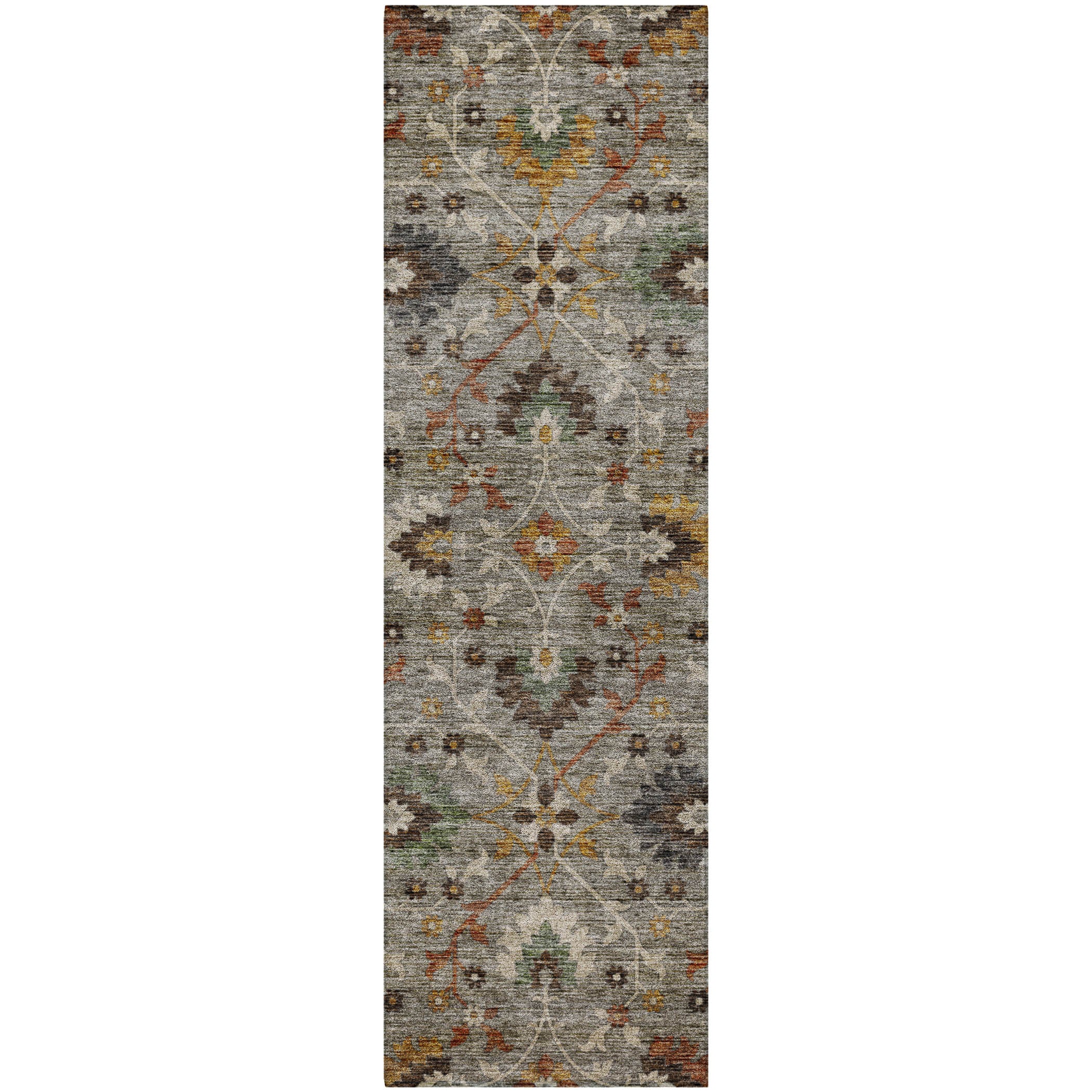 Indoor/Outdoor Transitional SR4 Pewter Gray Rug 2'3" x 7'6" #shape_Runner