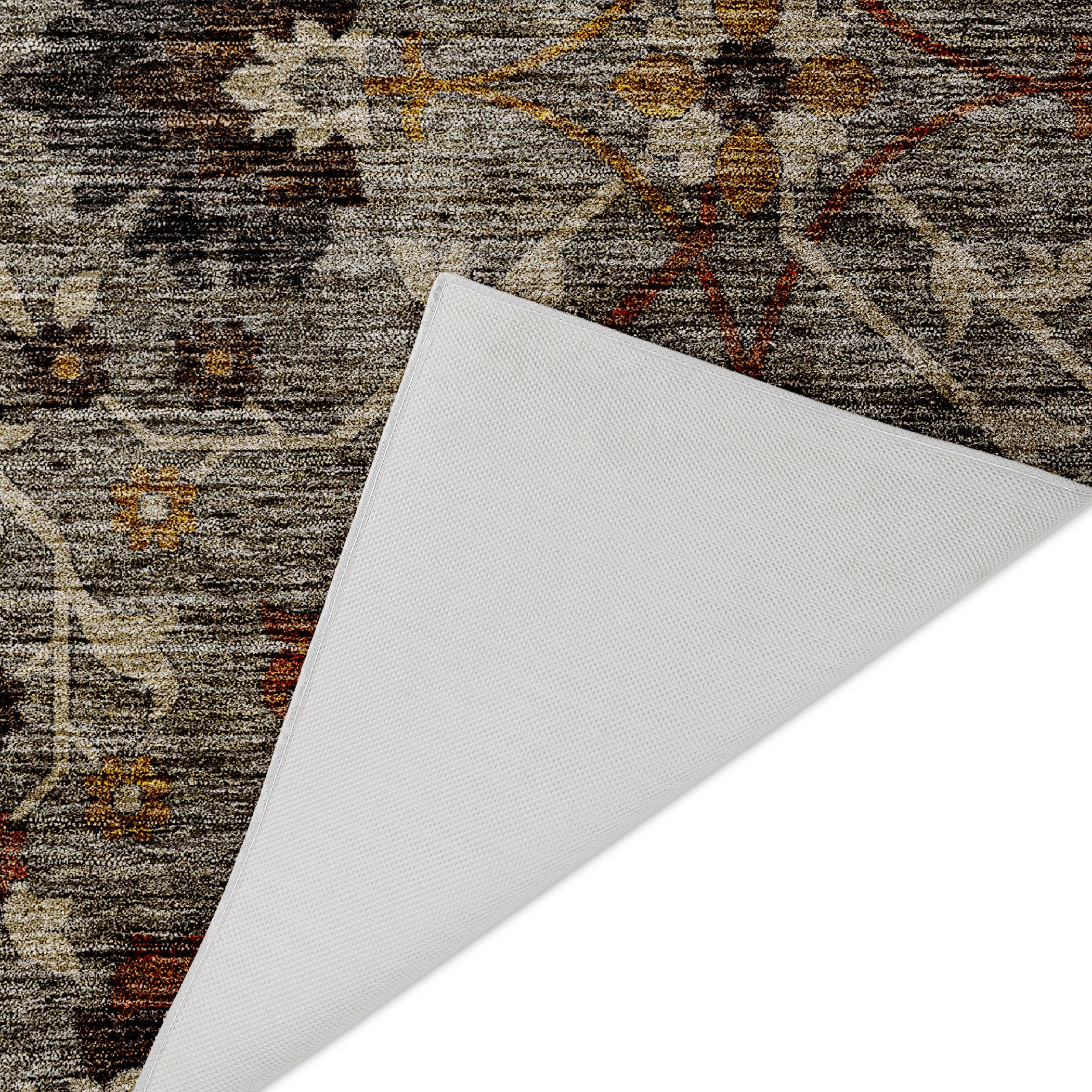 Indoor/Outdoor Transitional SR4 Pewter Gray Rug 1'8" x 2'6" #shape_Rectangle