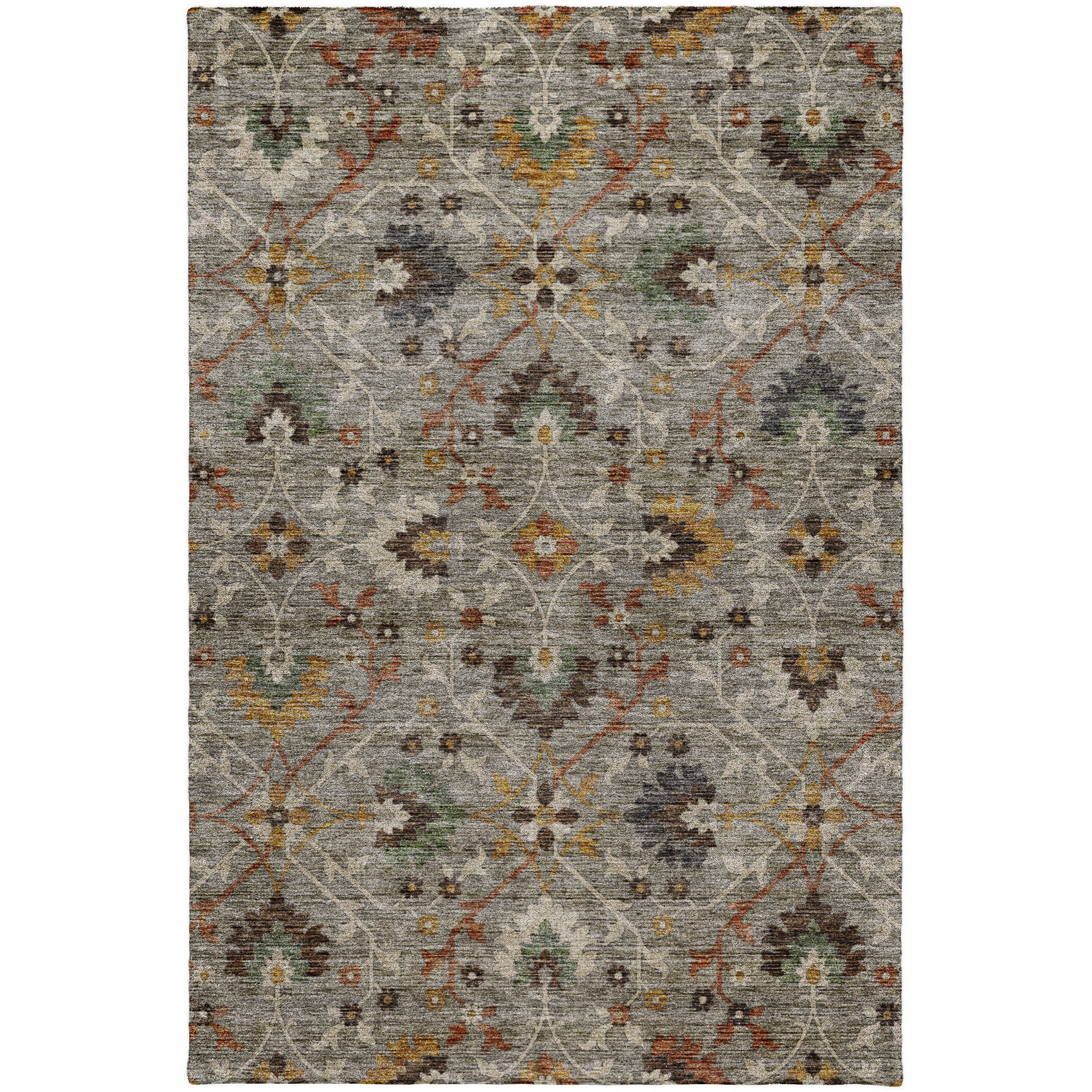 Indoor/Outdoor Transitional SR4 Pewter Gray Rug 2'6" x 3'10" #shape_Rectangle