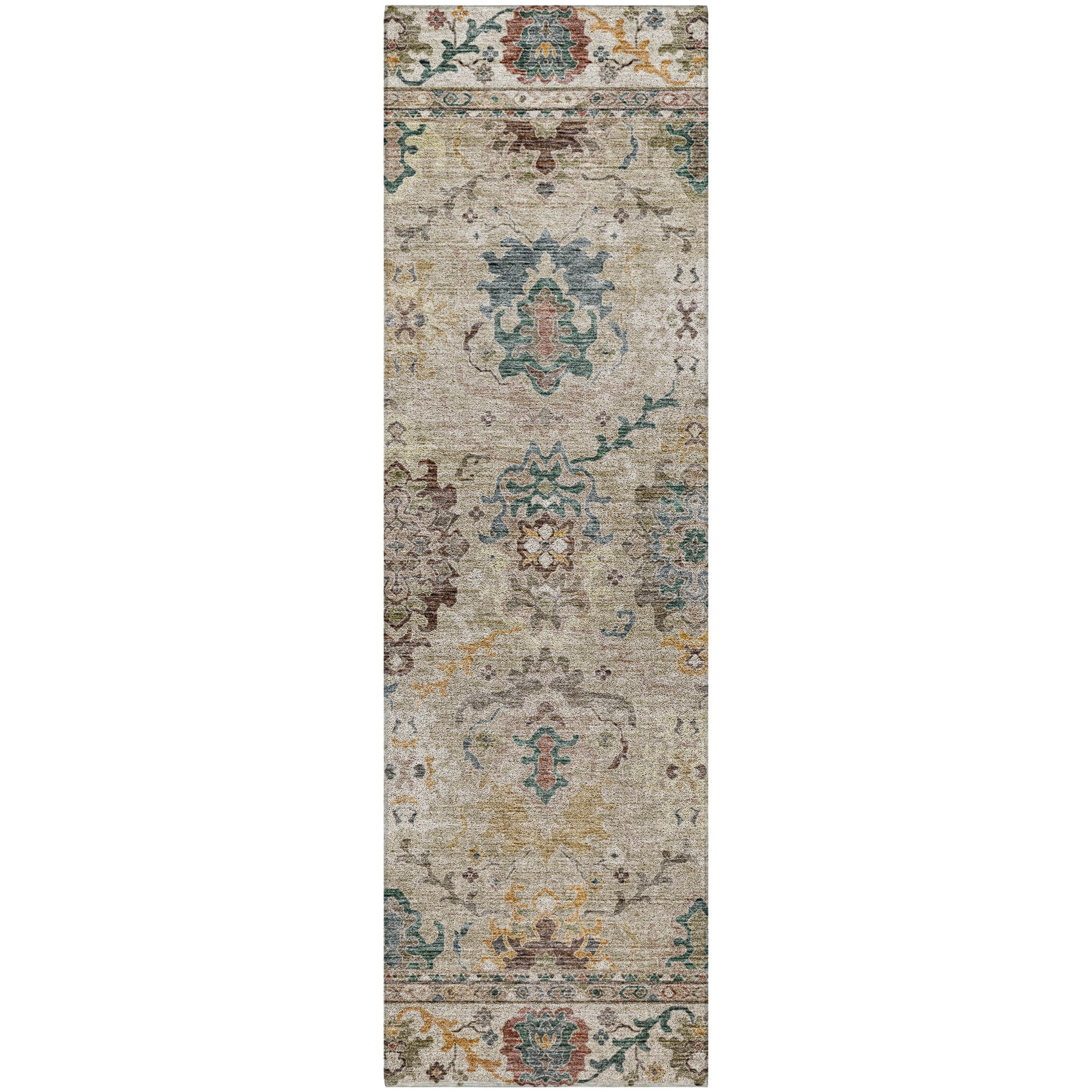 Indoor/Outdoor Traditional SR5 Putty Ivory Rug 2'3" x 7'6" #shape_Runner