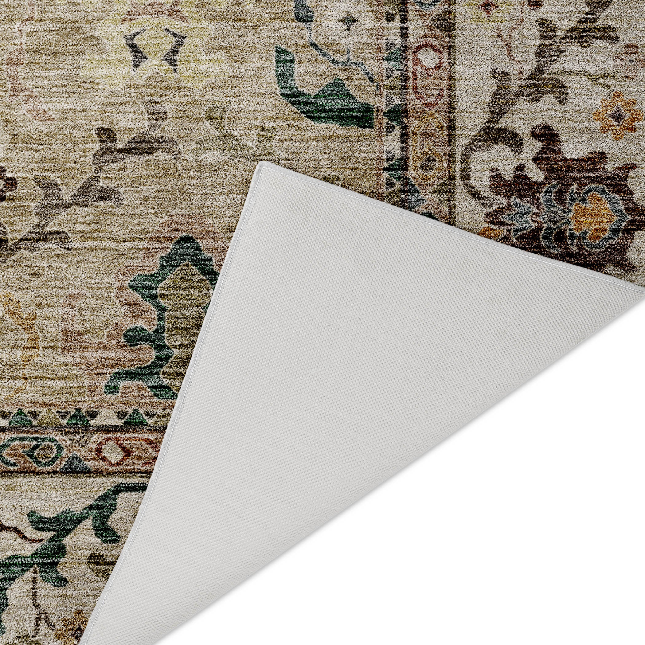 Indoor/Outdoor Traditional SR5 Putty Ivory Rug 1'8" x 2'6" #shape_Rectangle