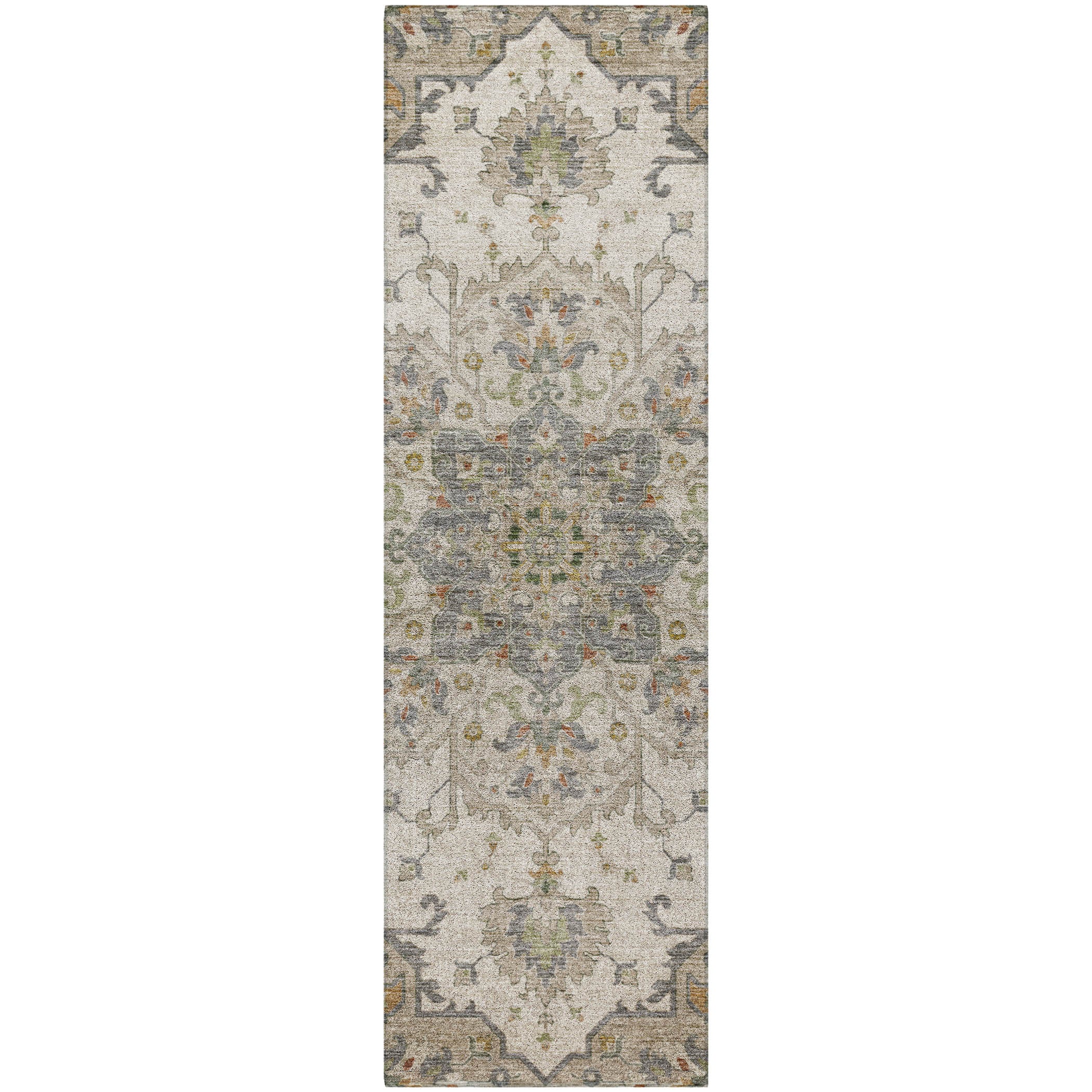 Indoor/Outdoor Traditional SR6 Ivory Rug 2'3" x 7'6" #shape_Runner