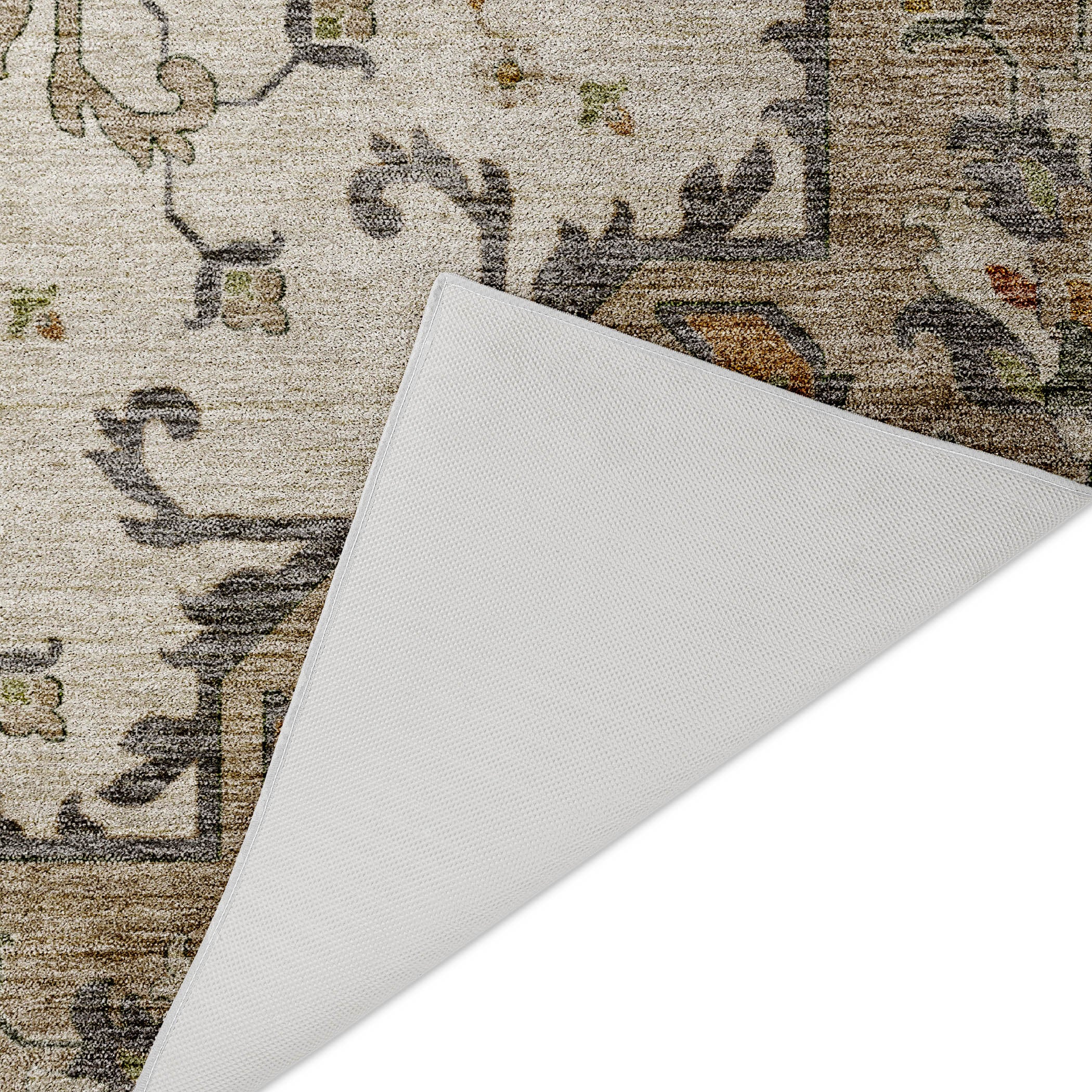 Indoor/Outdoor Traditional SR6 Ivory Rug 1'8" x 2'6" #shape_Rectangle